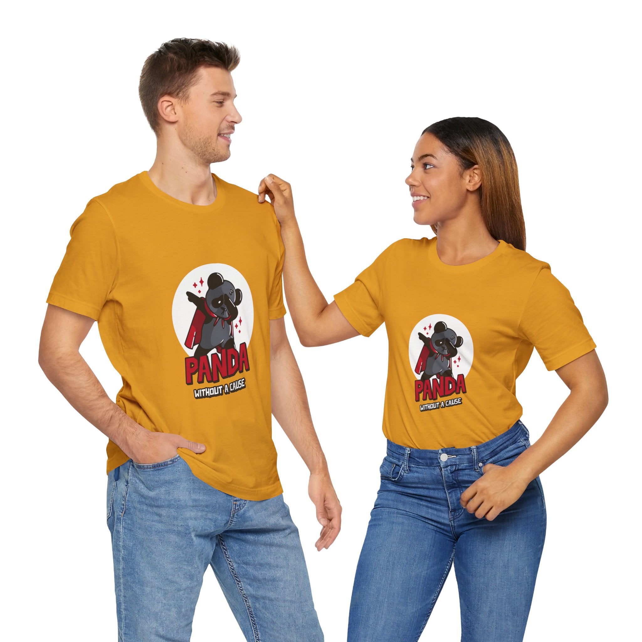 Panda Without a Cause T-Shirt: Quirky Cartoon Panda Mascot