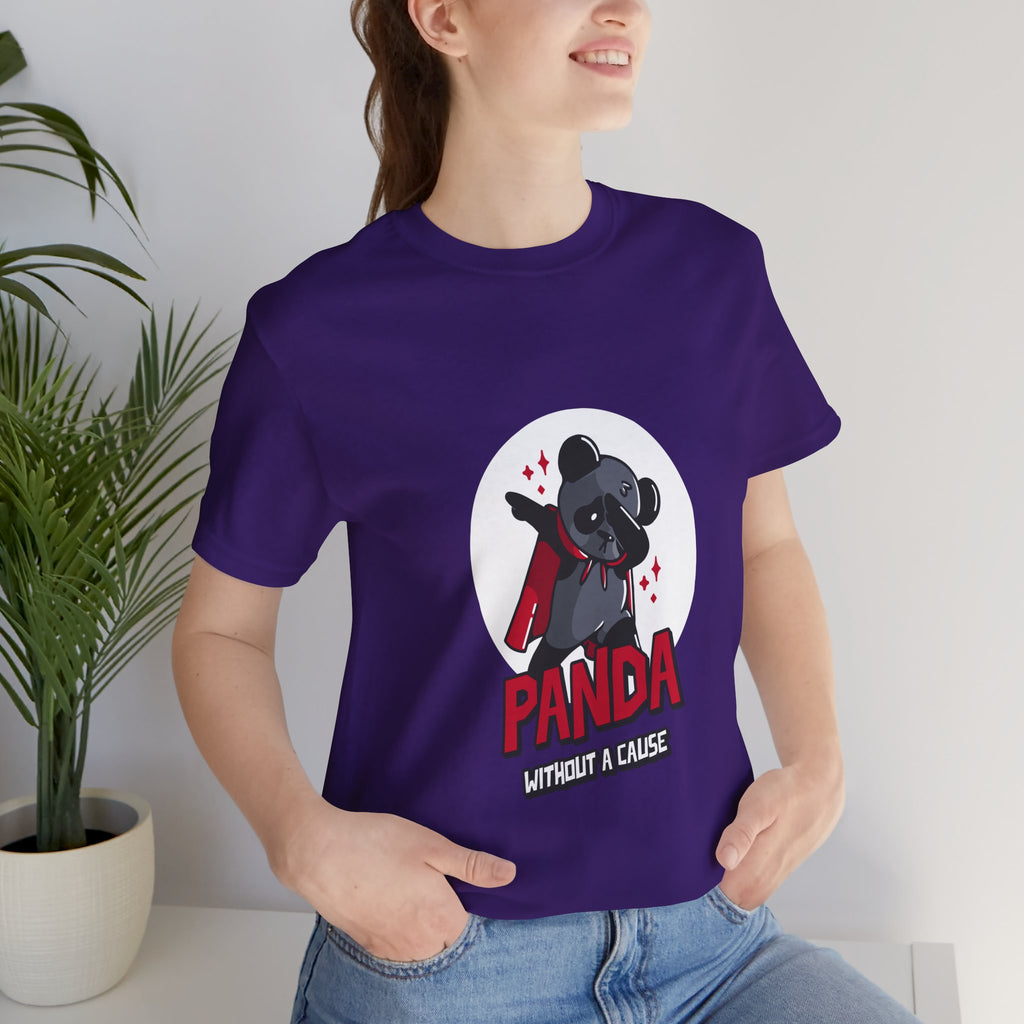Panda Without a Cause T-Shirt: Quirky Cartoon Panda Mascot