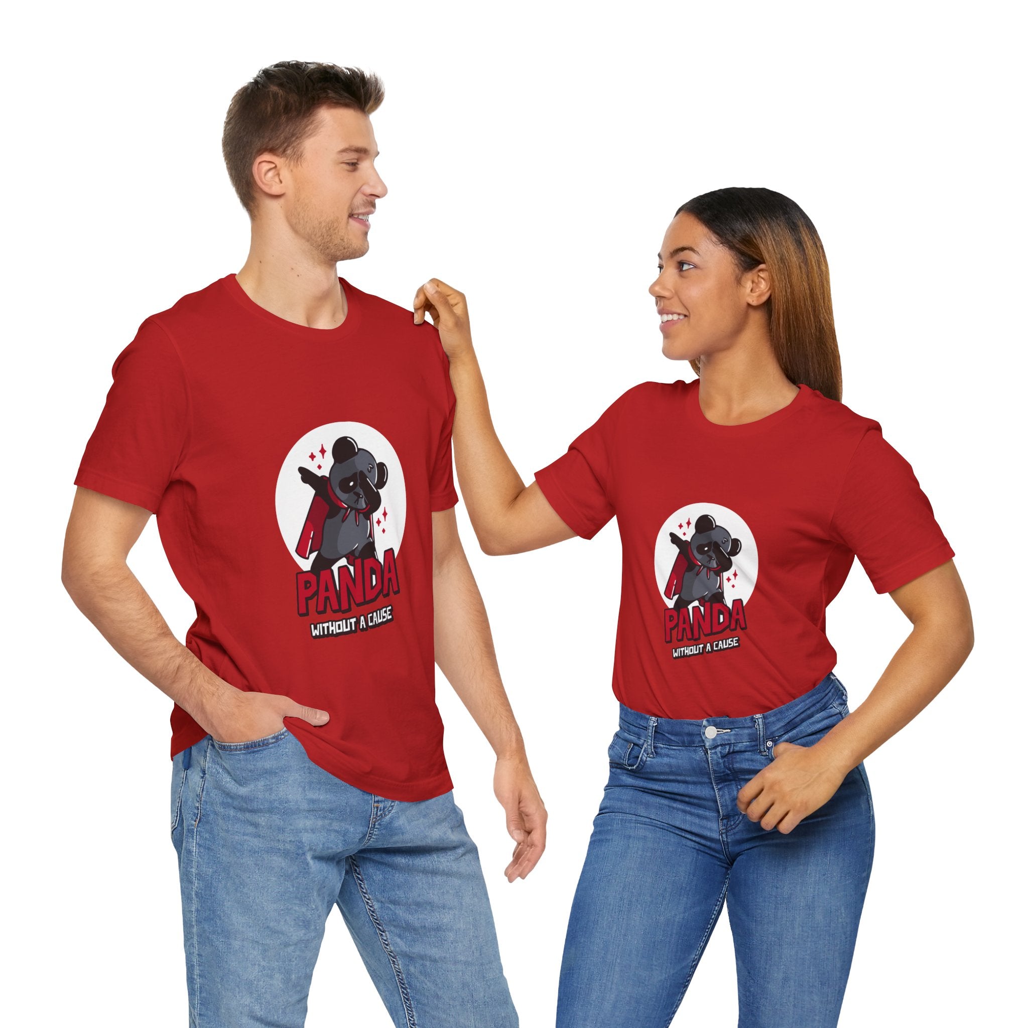 Panda Without a Cause T-Shirt: Quirky Cartoon Panda Mascot