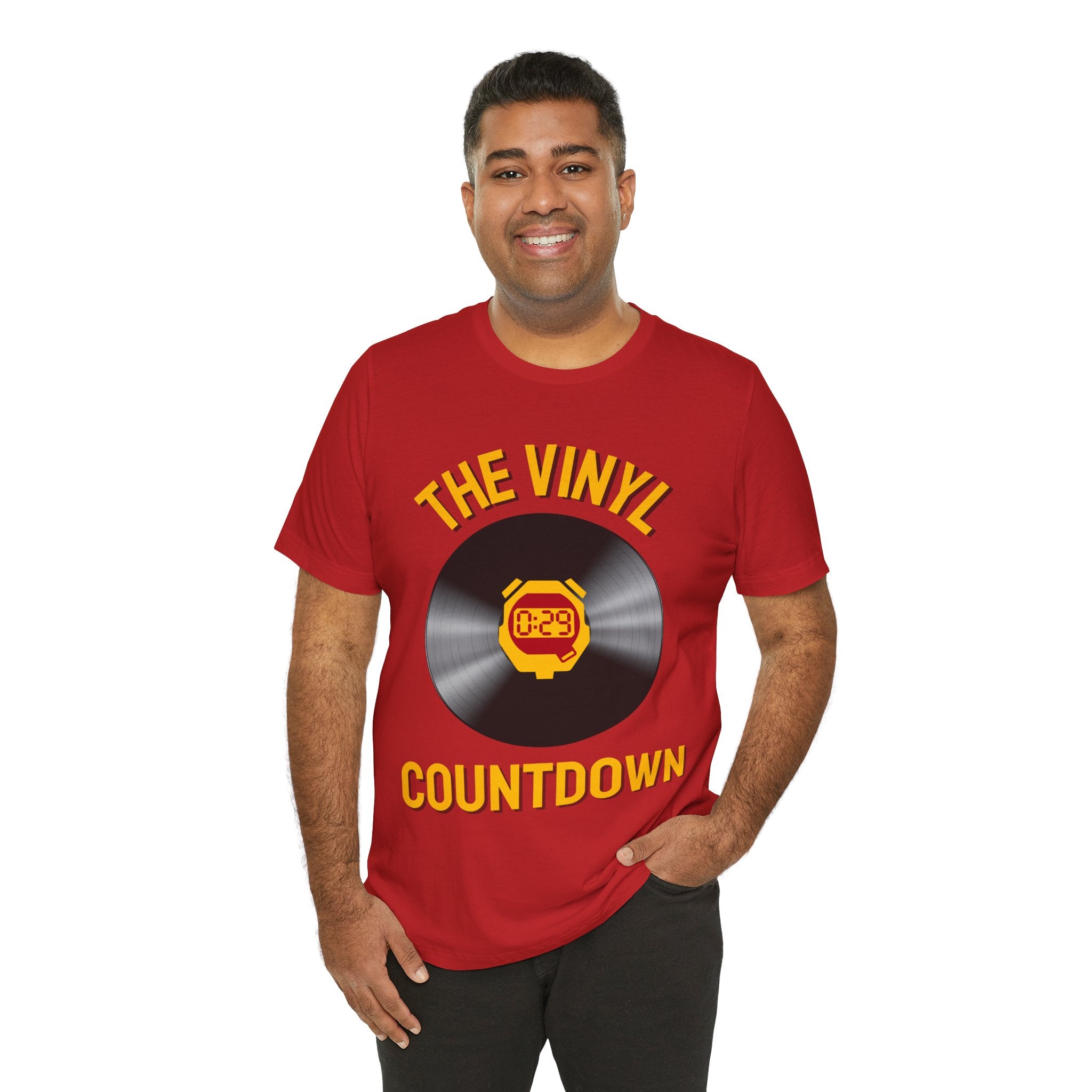 The Vinyl Countdown T-Shirt: Music Timer Graphic, Vinyl LP Album