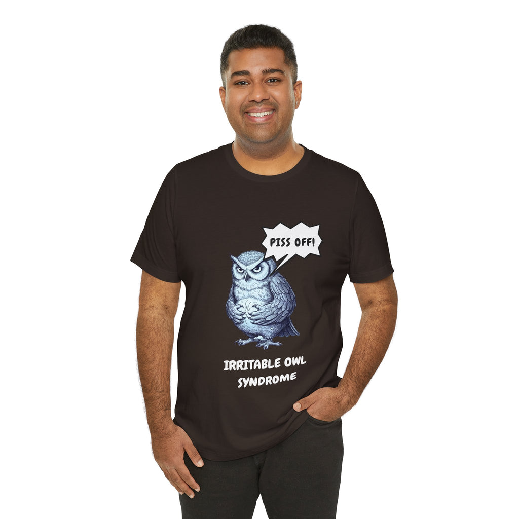 Irritable Owl Syndrome Funny Pun T-Shirt - Owl Lovers Tee