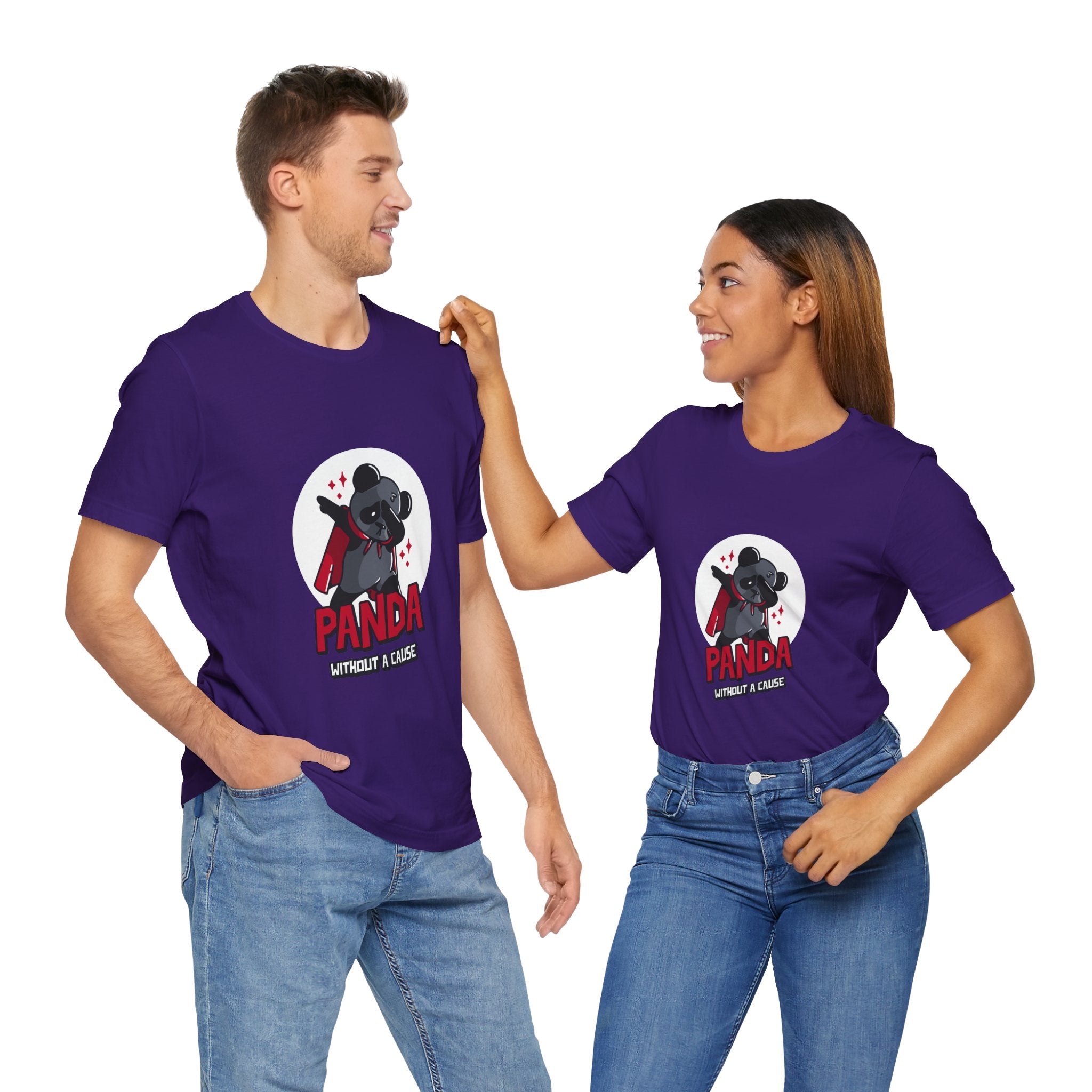 Panda Without a Cause T-Shirt: Quirky Cartoon Panda Mascot