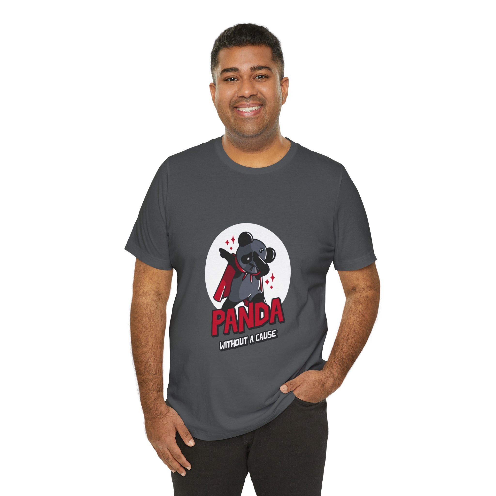 Panda Without a Cause T-Shirt: Quirky Cartoon Panda Mascot