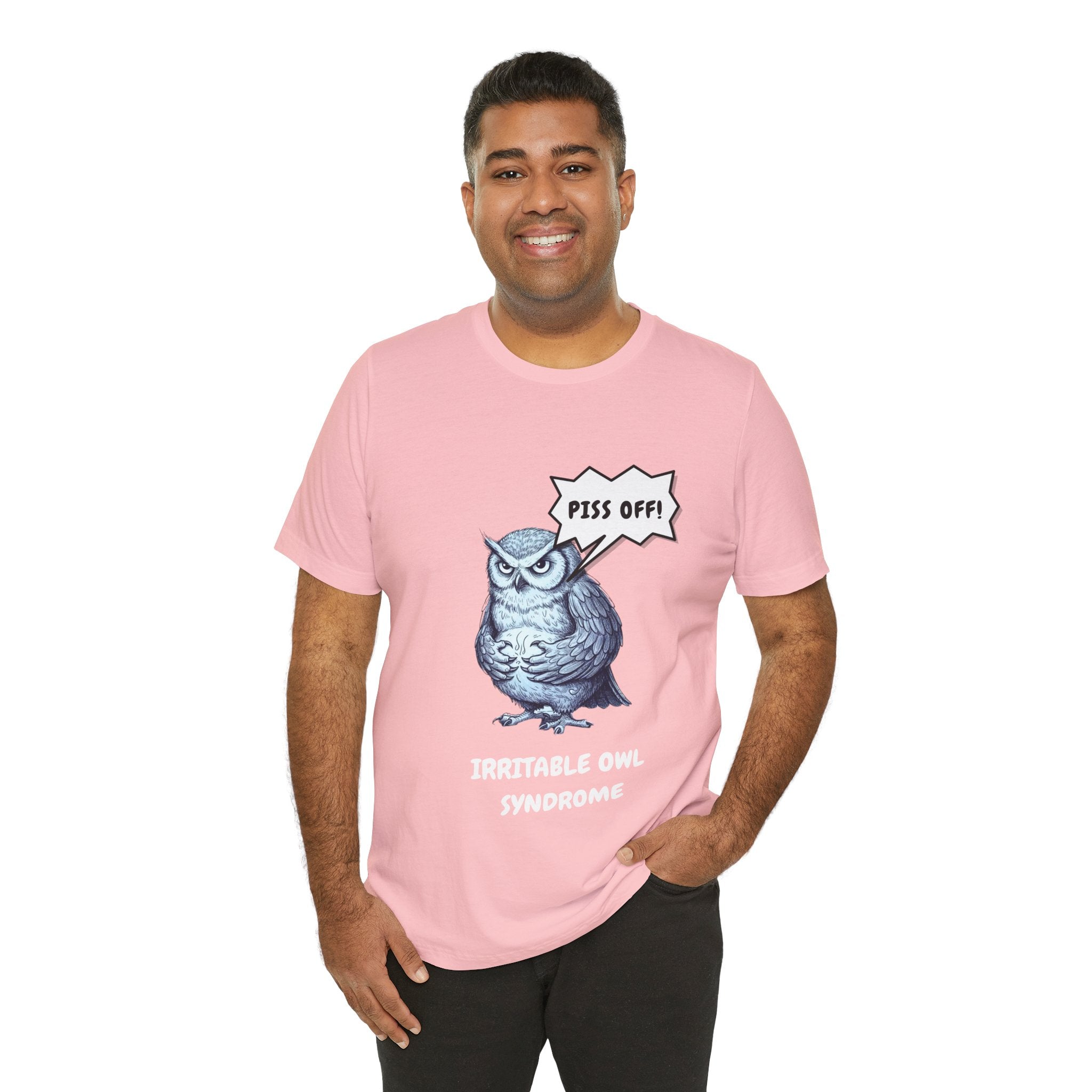 Irritable Owl Syndrome Funny Pun T-Shirt - Owl Lovers Tee