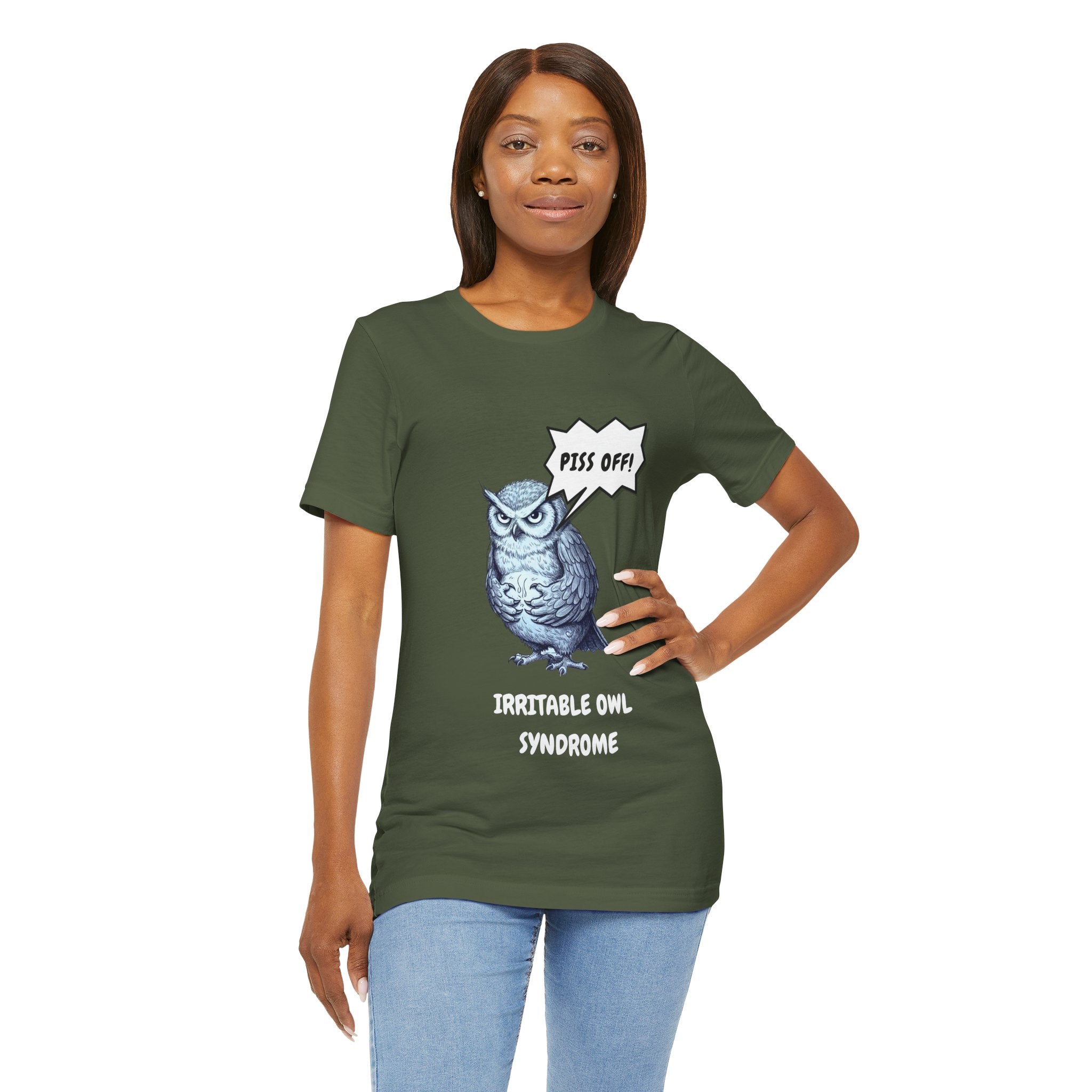 Irritable Owl Syndrome Funny Pun T-Shirt - Owl Lovers Tee