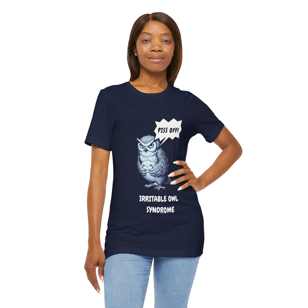 Irritable Owl Syndrome Funny Pun T-Shirt - Owl Lovers Tee