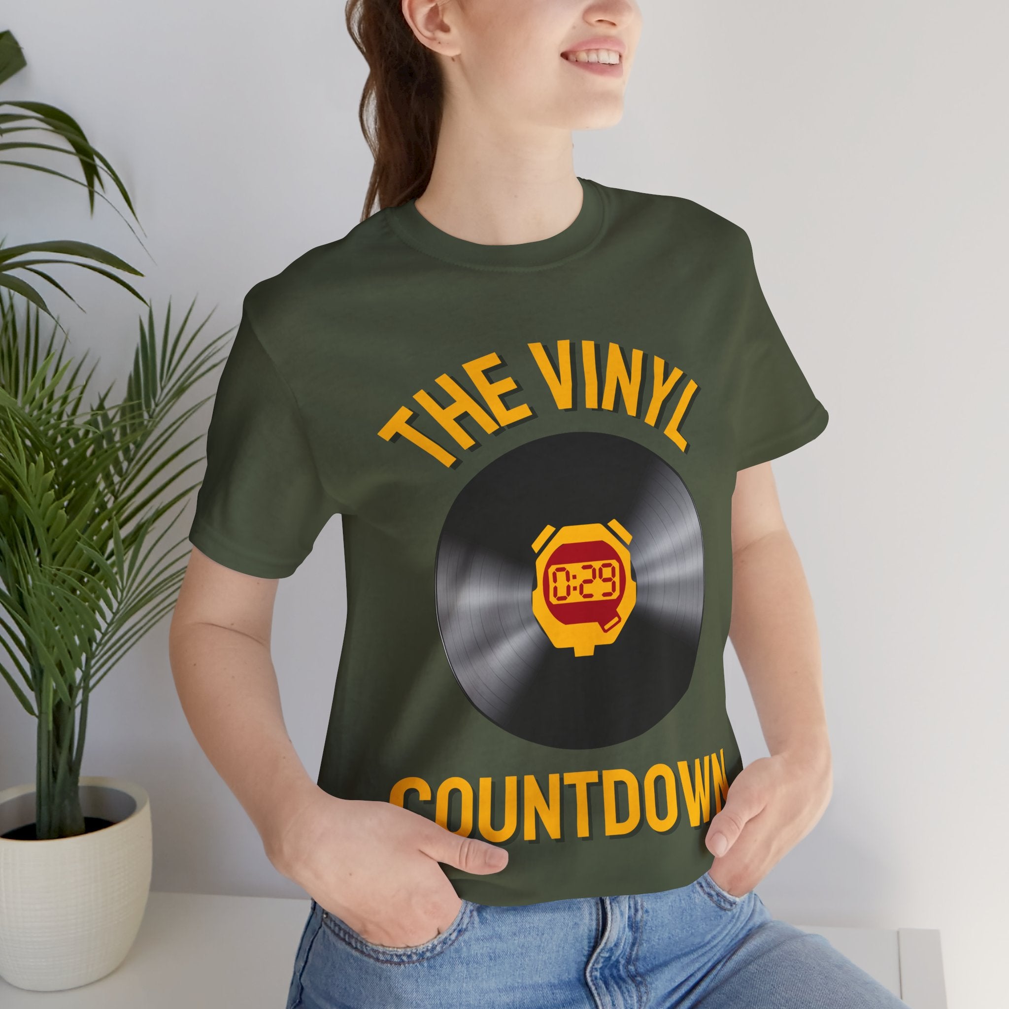 The Vinyl Countdown T-Shirt: Music Timer Graphic, Vinyl LP Album
