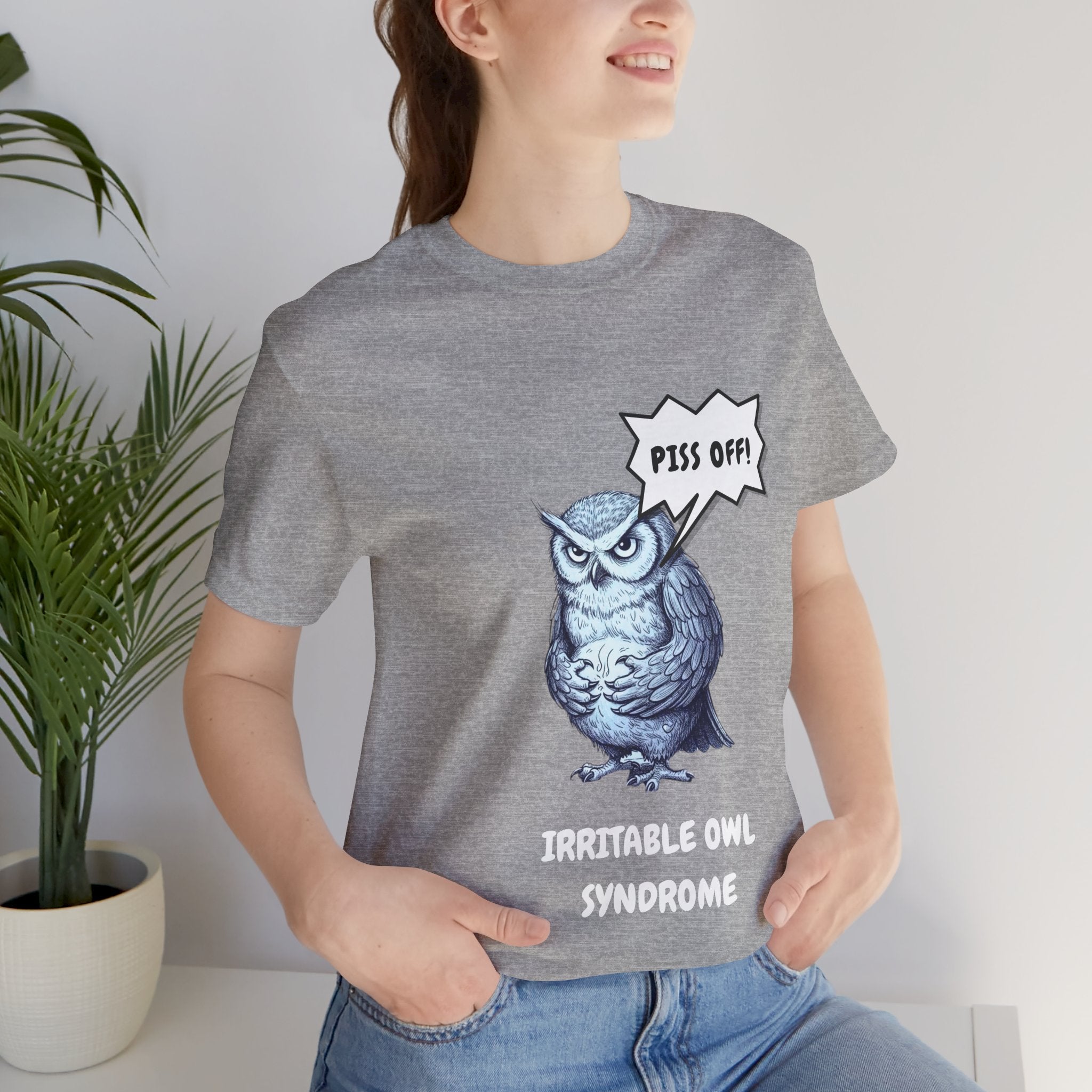 Irritable Owl Syndrome Funny Pun T-Shirt - Owl Lovers Tee