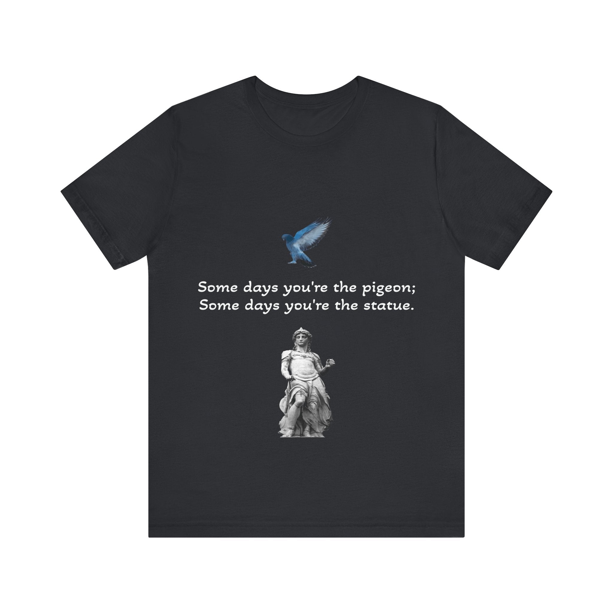 Sometimes You're The Pigeon, Sometimes You're The Statue T-Shirt: Existential Metaphor