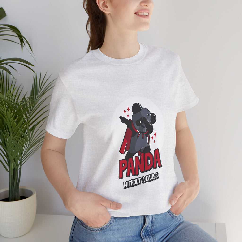 Panda Without a Cause T-Shirt: Quirky Cartoon Panda Mascot
