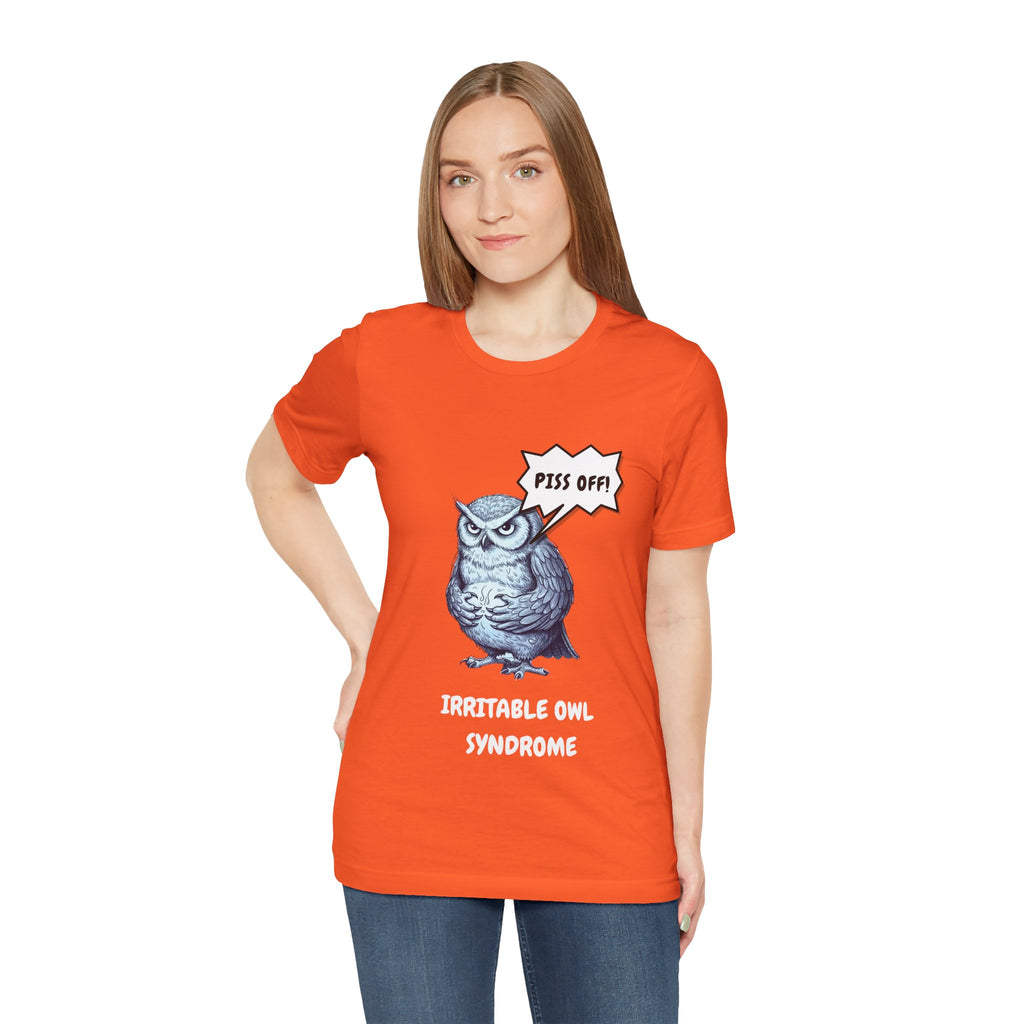 Irritable Owl Syndrome Funny Pun T-Shirt - Owl Lovers Tee