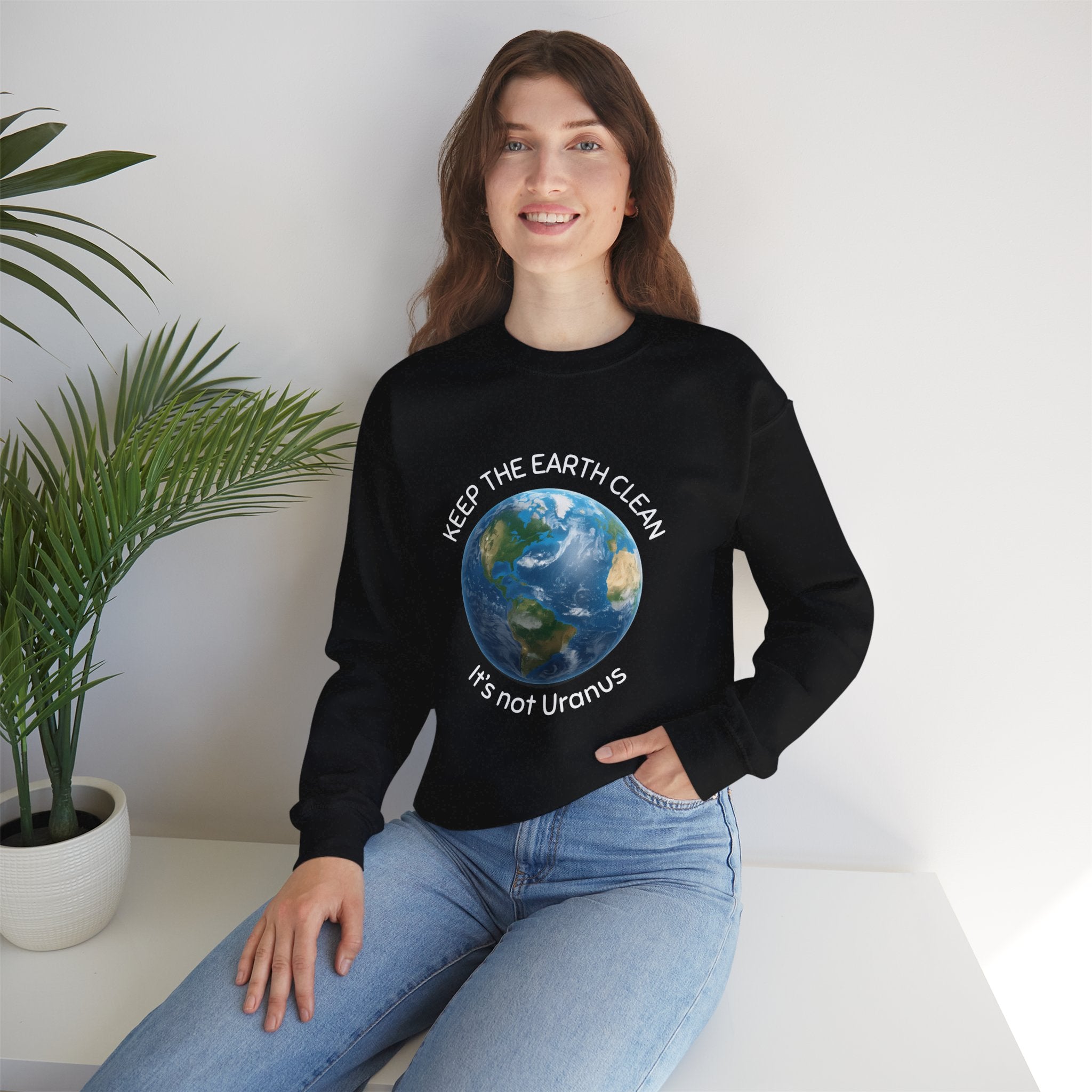 Keep The Earth Clean Crew-Neck Sweatshirt