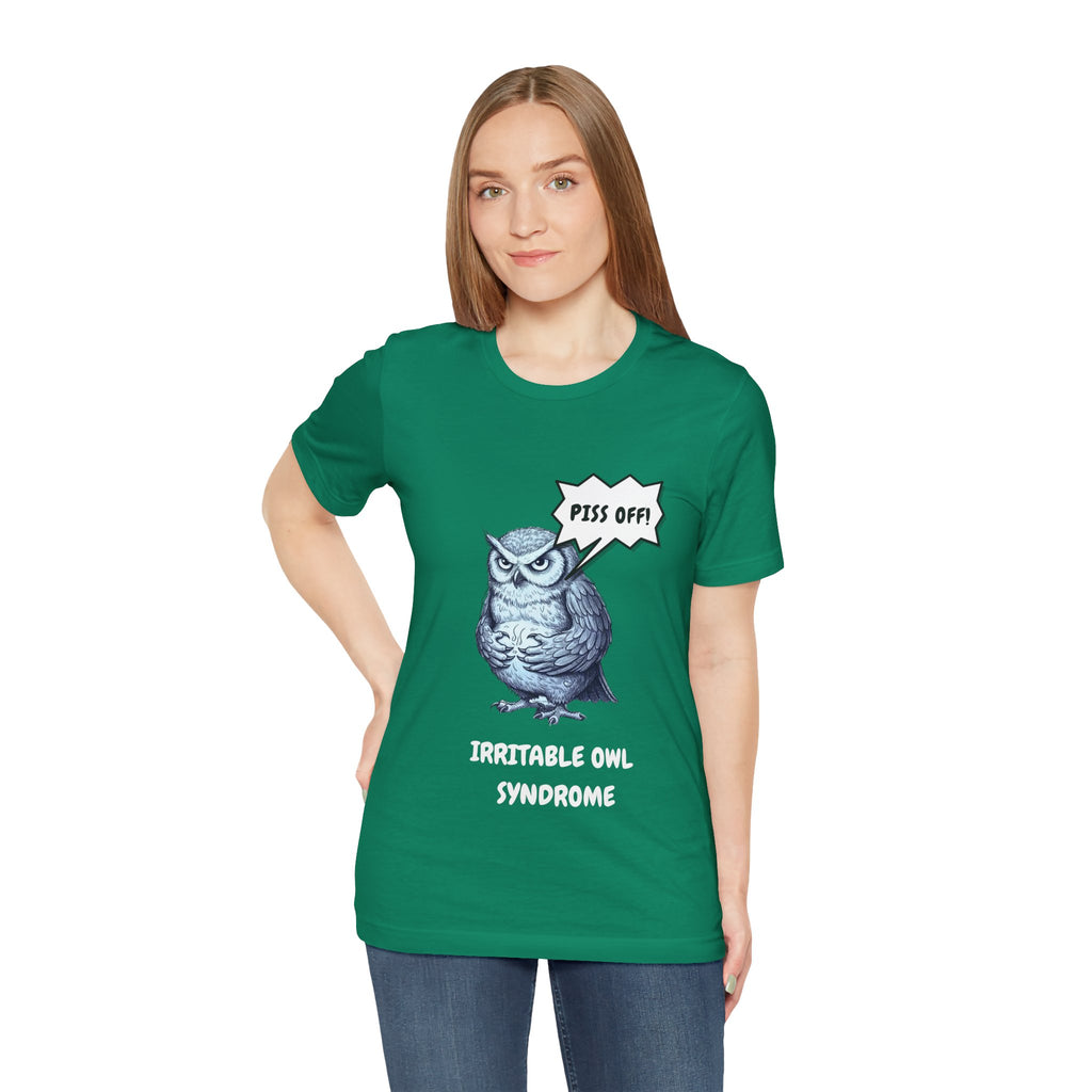 Irritable Owl Syndrome Funny Pun T-Shirt - Owl Lovers Tee