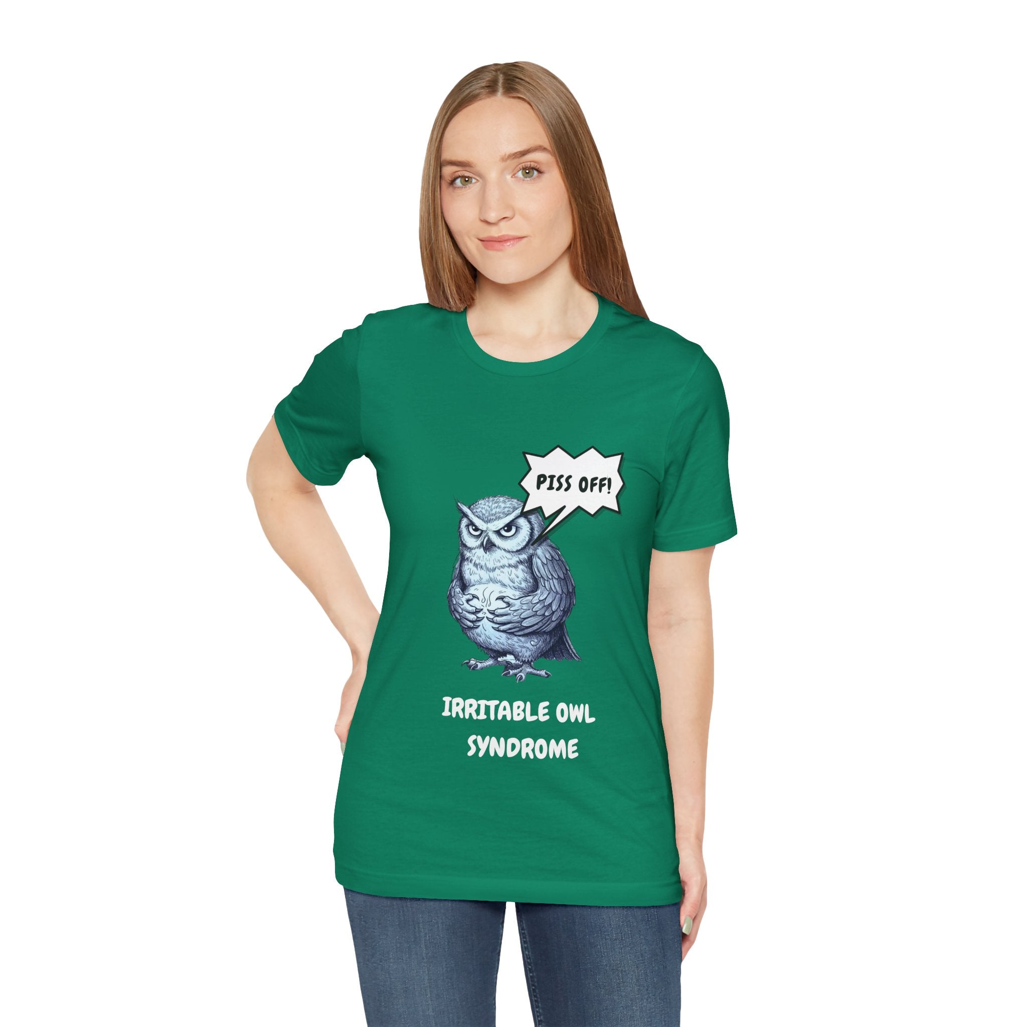 Irritable Owl Syndrome Funny Pun T-Shirt - Owl Lovers Tee