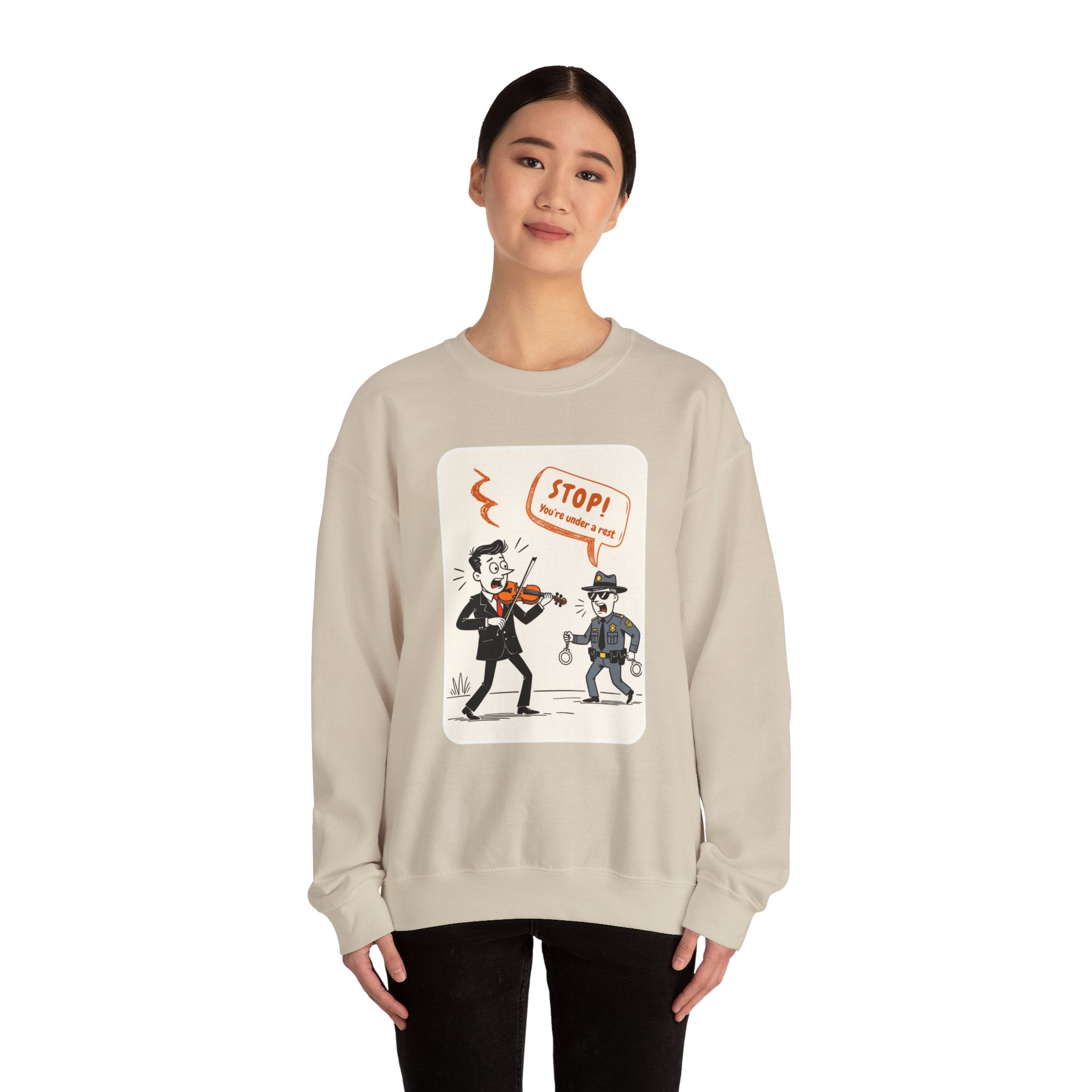 STOP! You’re Under A Rest Crew-Neck Sweatshirt
