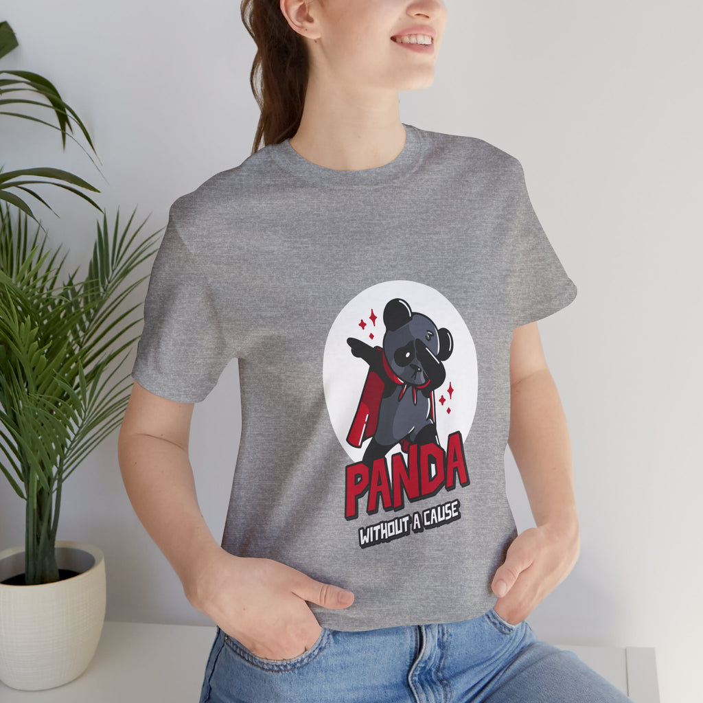 Panda Without a Cause T-Shirt: Quirky Cartoon Panda Mascot