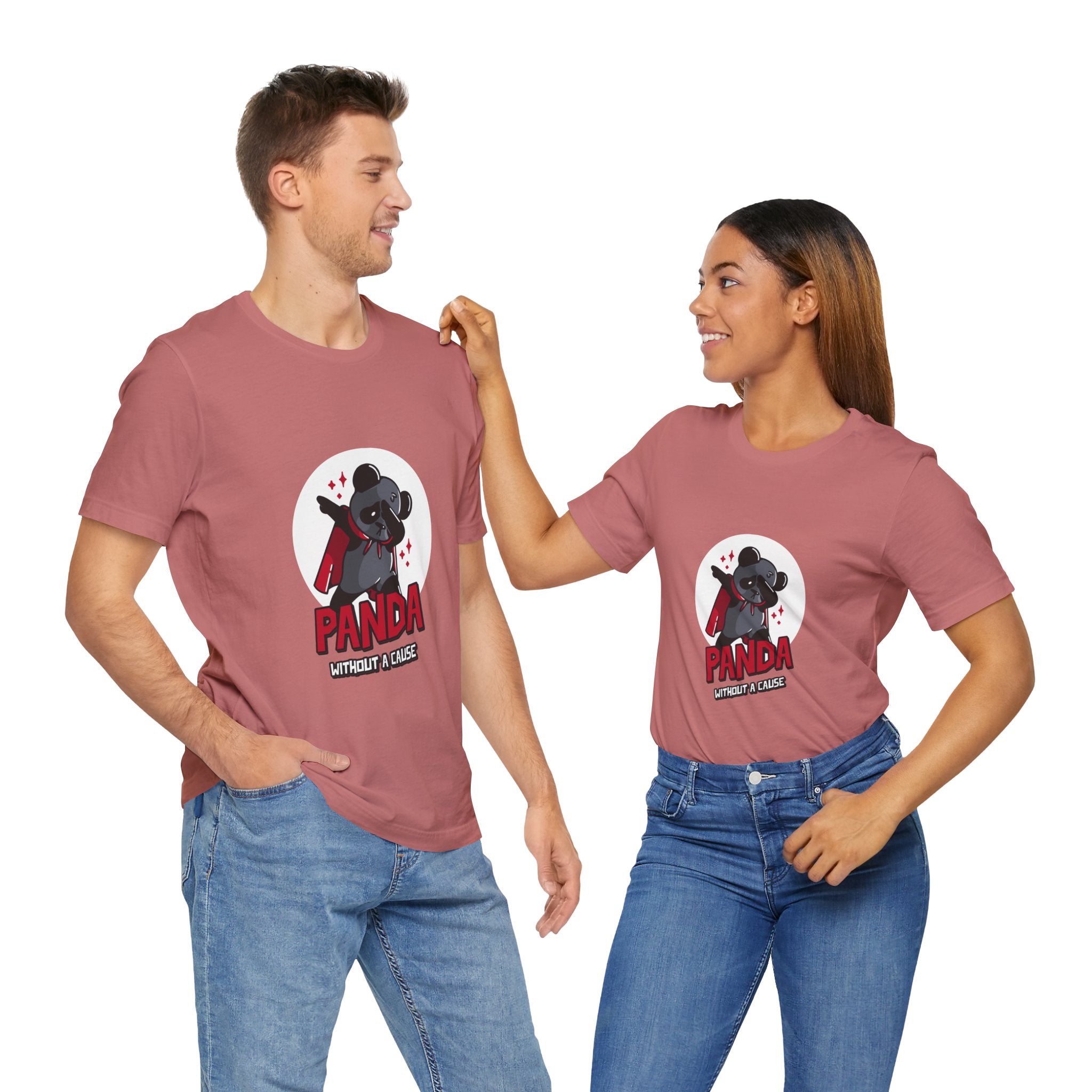 Panda Without a Cause T-Shirt: Quirky Cartoon Panda Mascot
