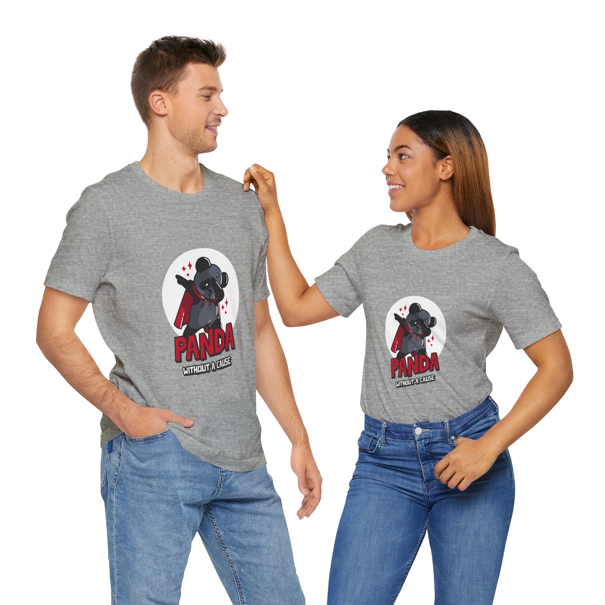 Panda Without a Cause T-Shirt: Quirky Cartoon Panda Mascot