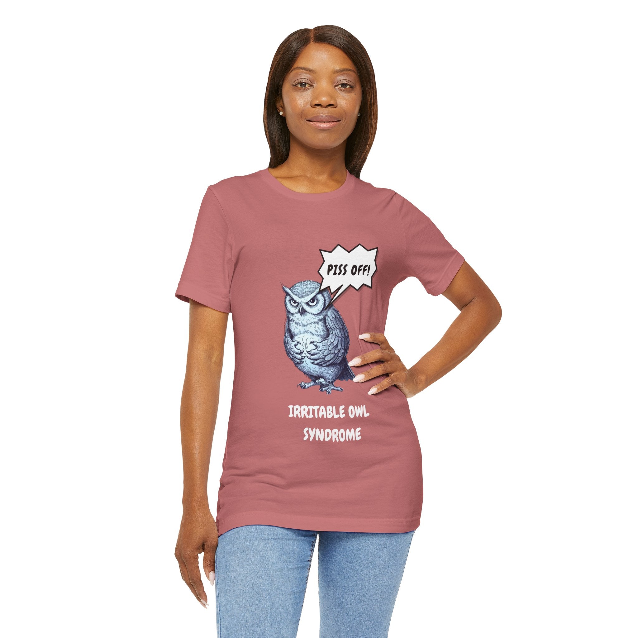 Irritable Owl Syndrome Funny Pun T-Shirt - Owl Lovers Tee