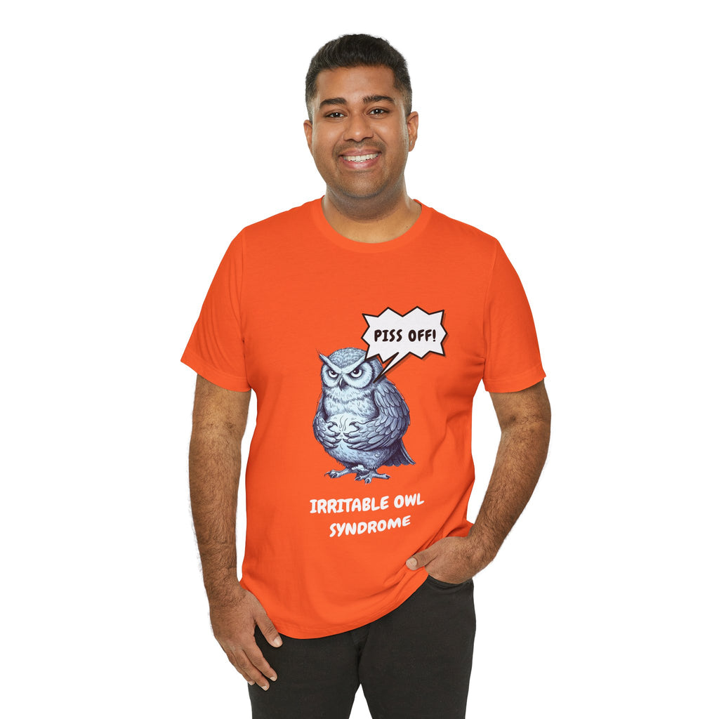 Irritable Owl Syndrome Funny Pun T-Shirt - Owl Lovers Tee