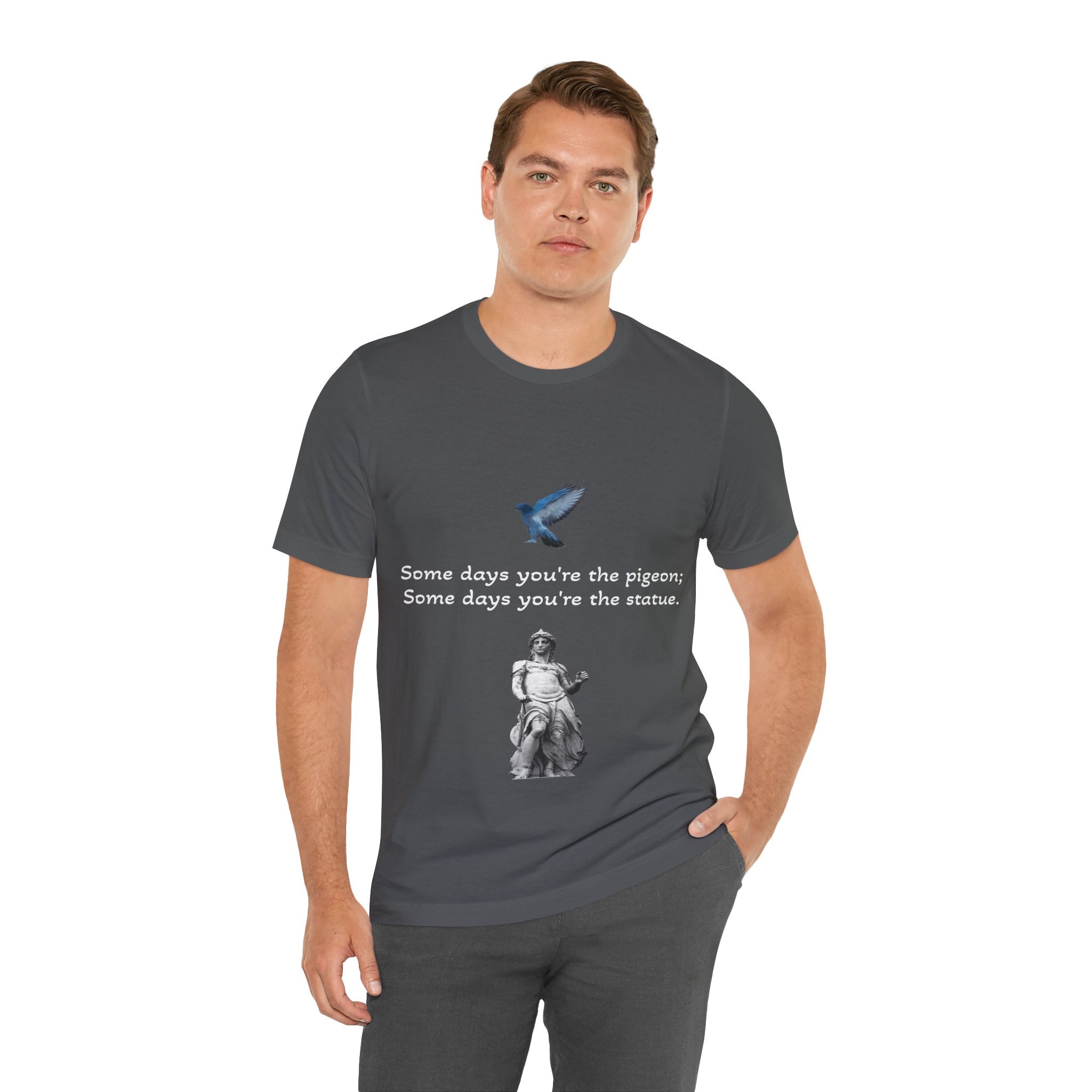 Sometimes You're The Pigeon, Sometimes You're The Statue T-Shirt: Existential Metaphor