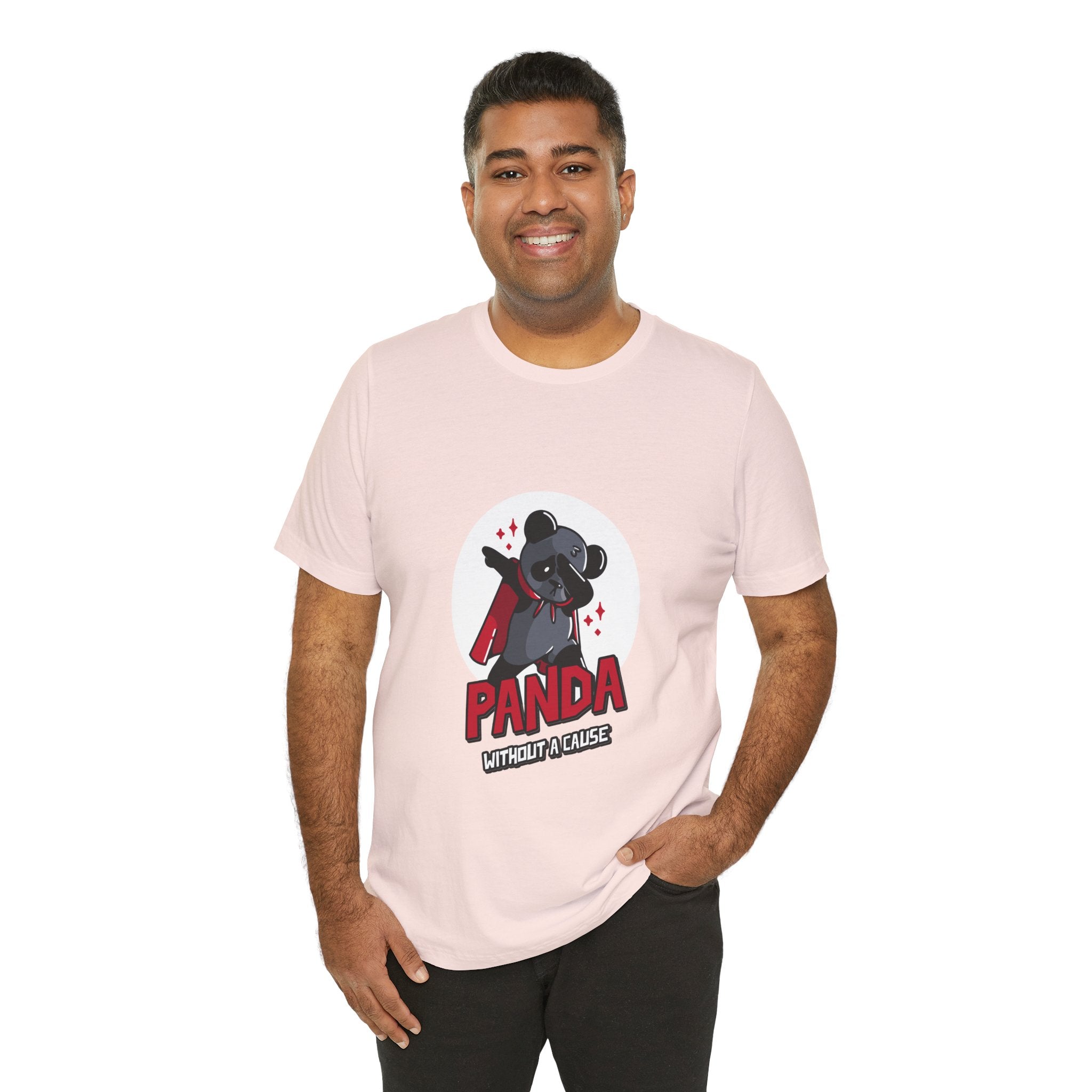 Panda Without a Cause T-Shirt: Quirky Cartoon Panda Mascot