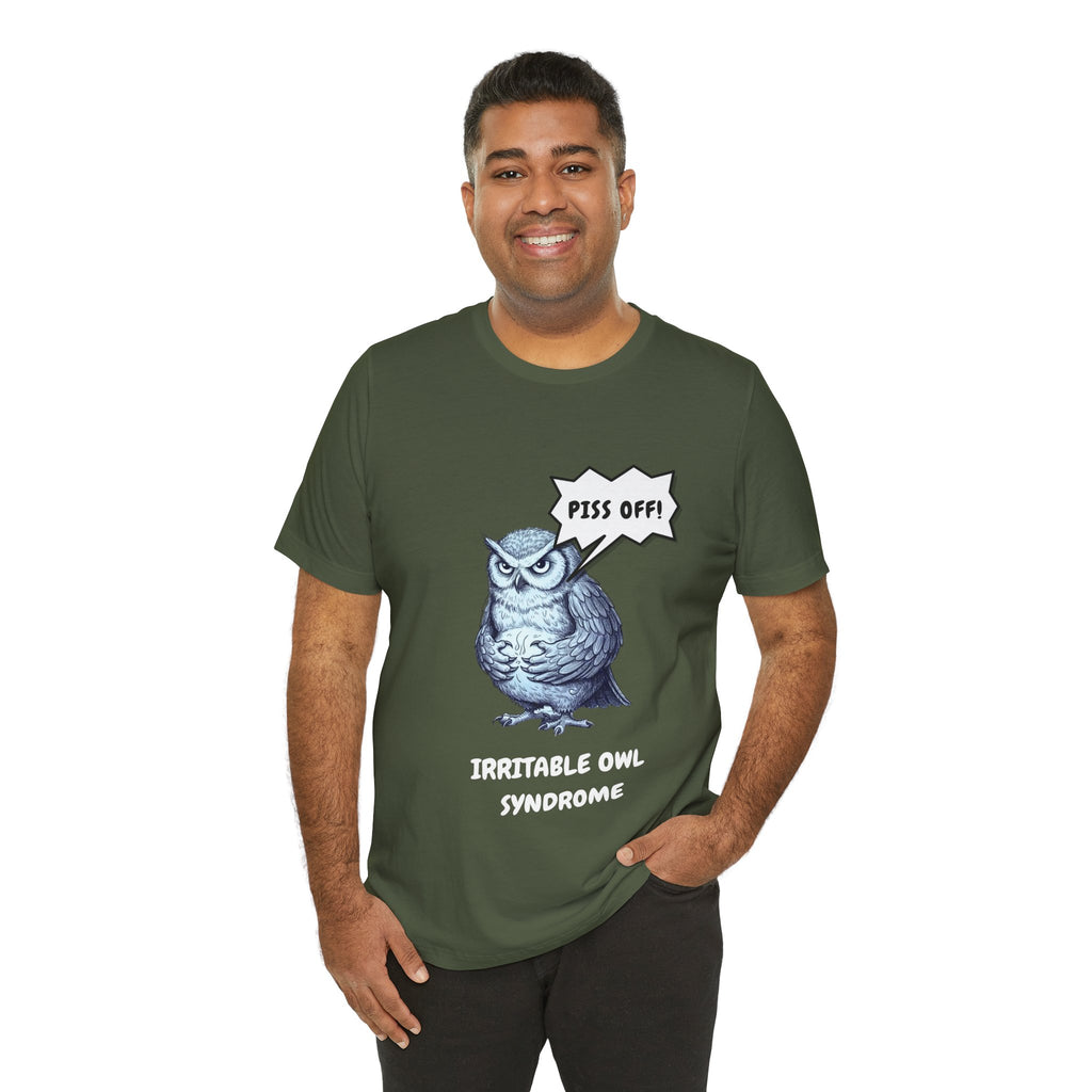 Irritable Owl Syndrome Funny Pun T-Shirt - Owl Lovers Tee