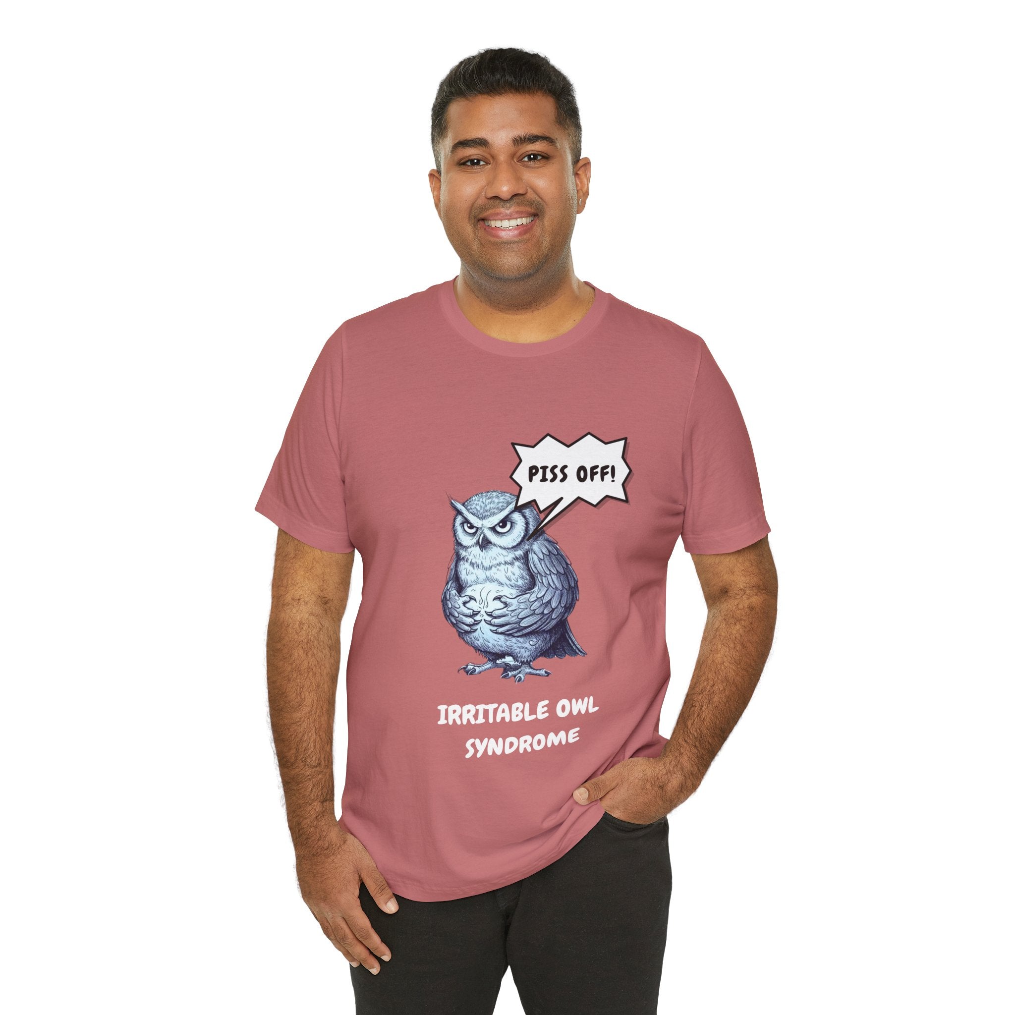 Irritable Owl Syndrome Funny Pun T-Shirt - Owl Lovers Tee