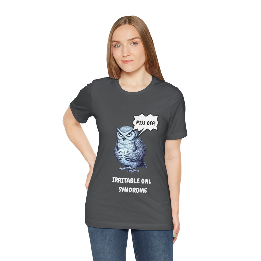 Irritable Owl Syndrome Funny Pun T-Shirt - Owl Lovers Tee
