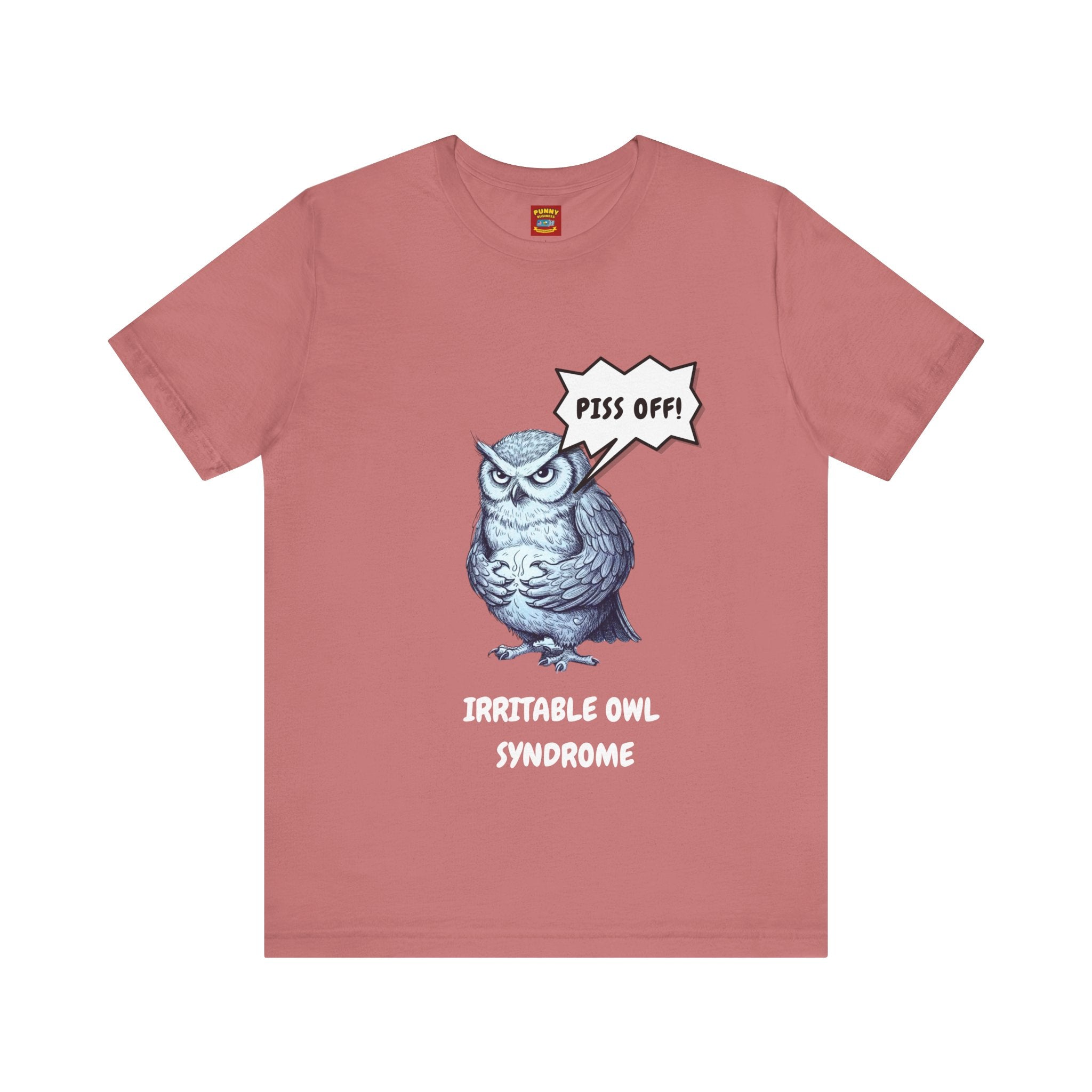 Irritable Owl Syndrome Funny Pun T-Shirt - Owl Lovers Tee