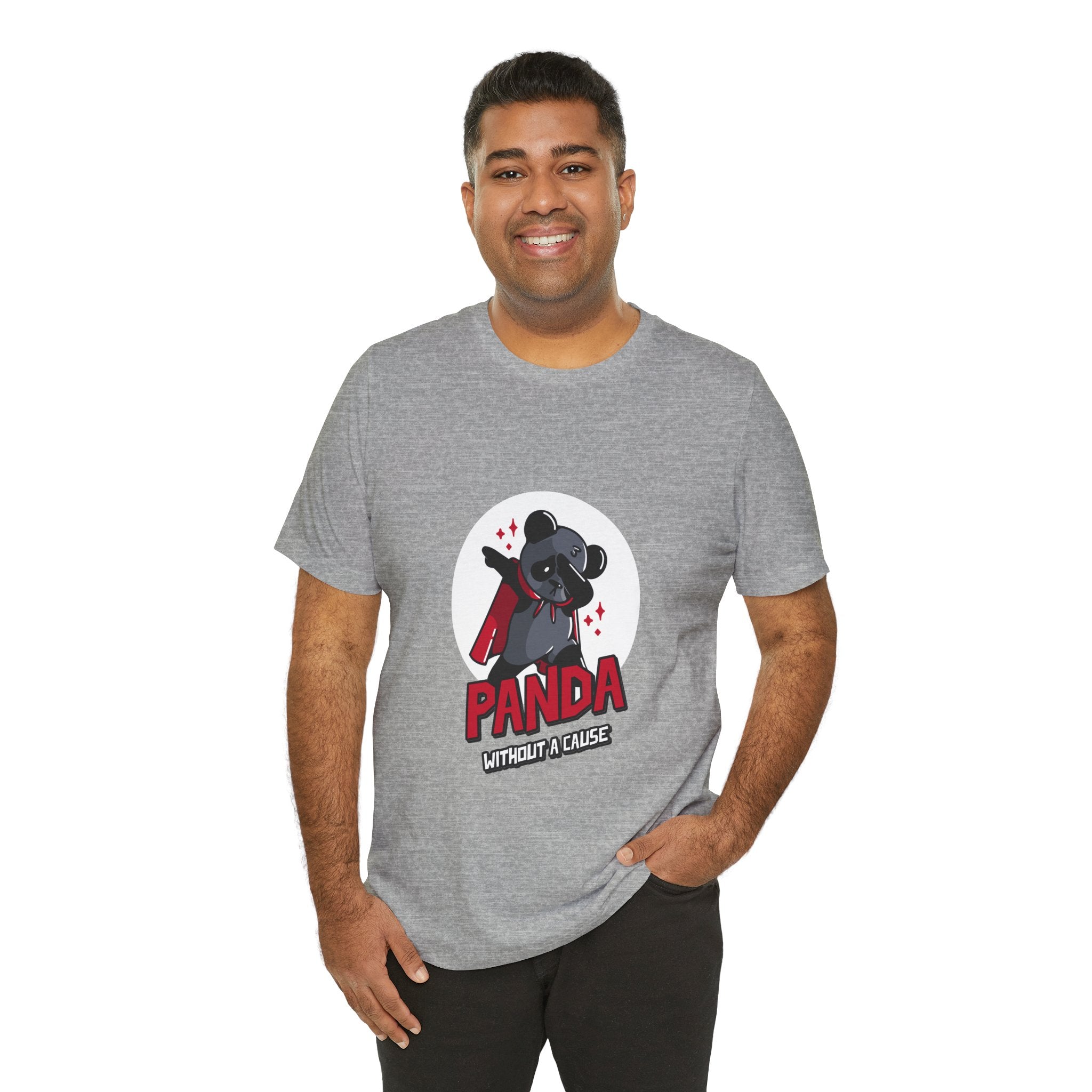 Panda Without a Cause T-Shirt: Quirky Cartoon Panda Mascot
