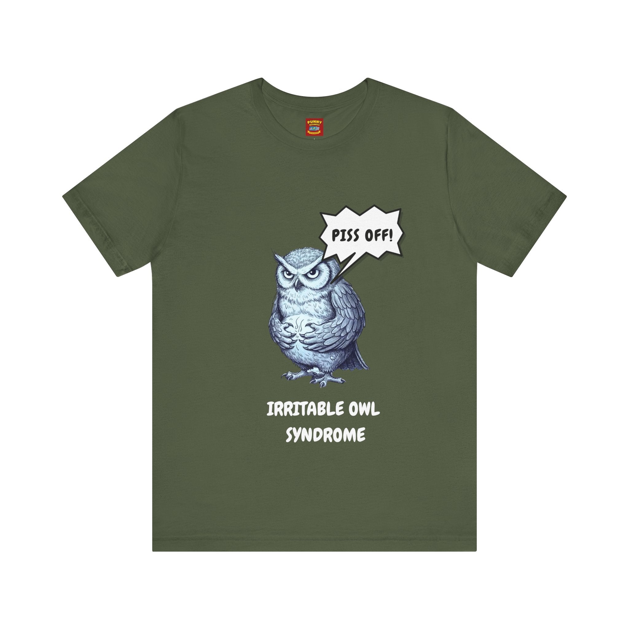 Irritable Owl Syndrome Funny Pun T-Shirt - Owl Lovers Tee