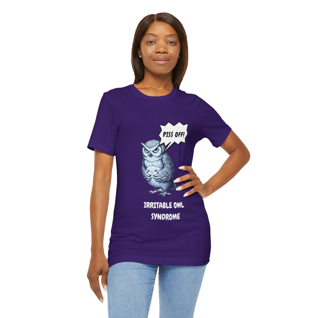 Irritable Owl Syndrome Funny Pun T-Shirt - Owl Lovers Tee