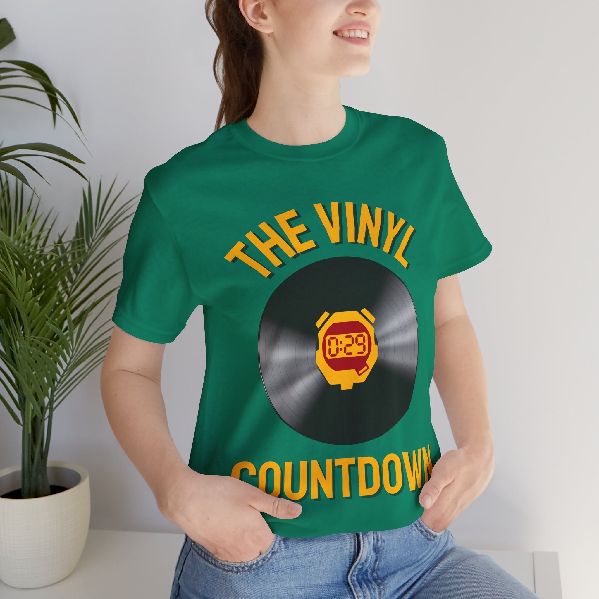 The Vinyl Countdown T-Shirt: Music Timer Graphic, Vinyl LP Album