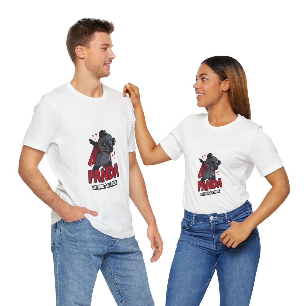Panda Without a Cause T-Shirt: Quirky Cartoon Panda Mascot