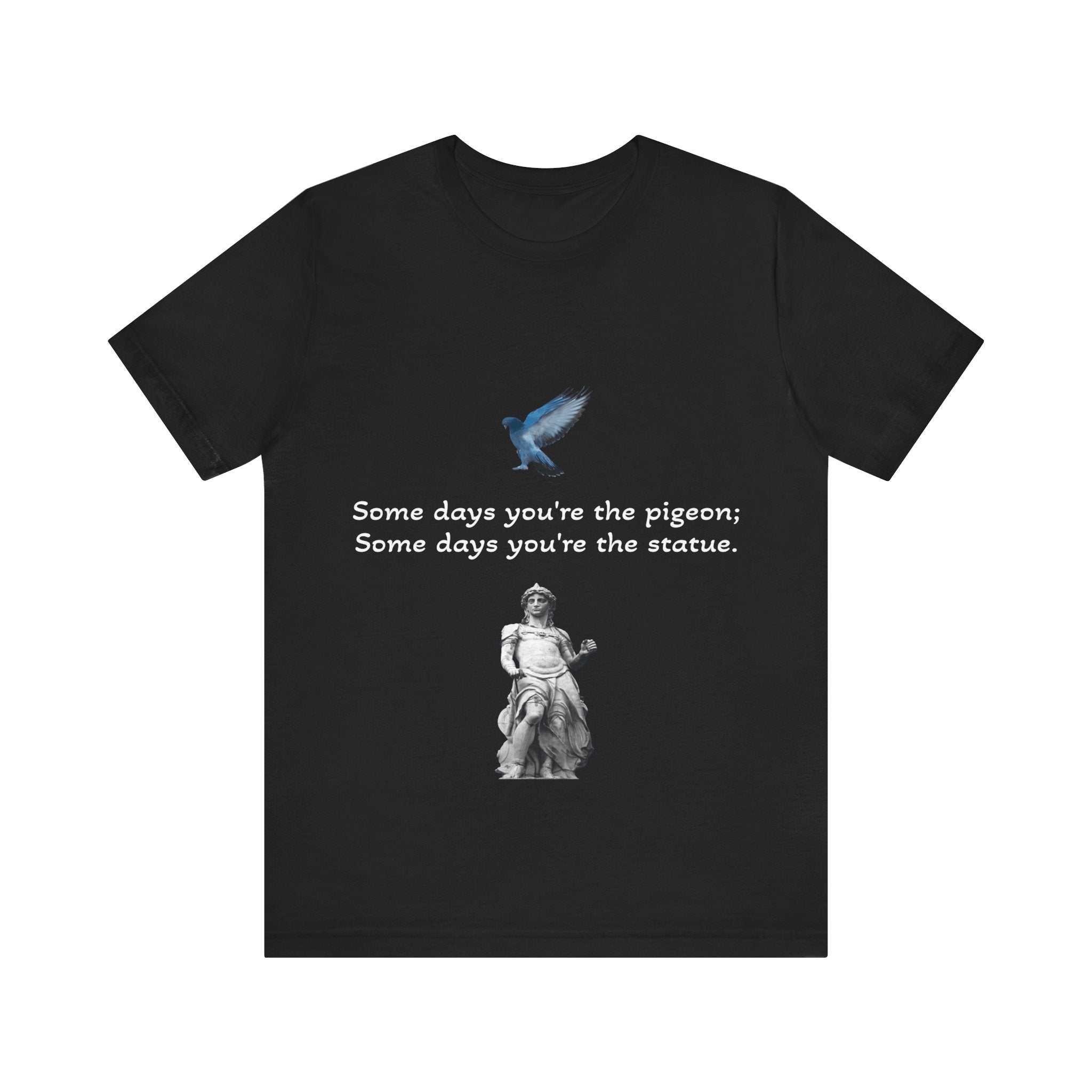 Sometimes You're The Pigeon, Sometimes You're The Statue T-Shirt: Existential Metaphor