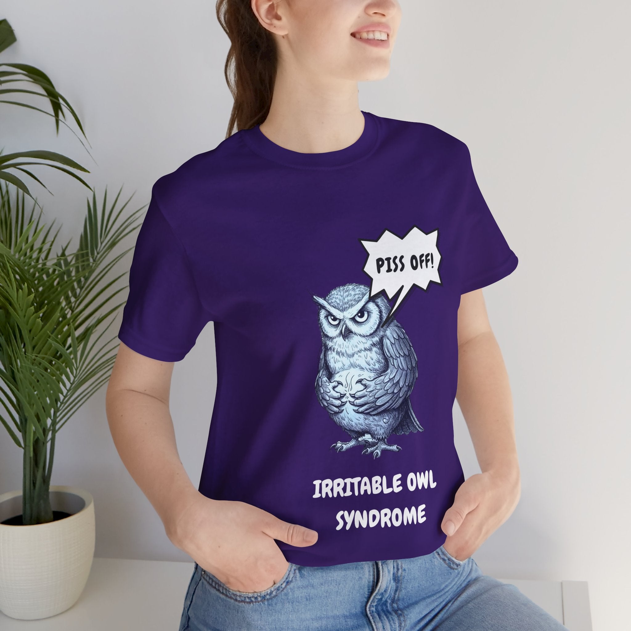 Irritable Owl Syndrome Funny Pun T-Shirt - Owl Lovers Tee