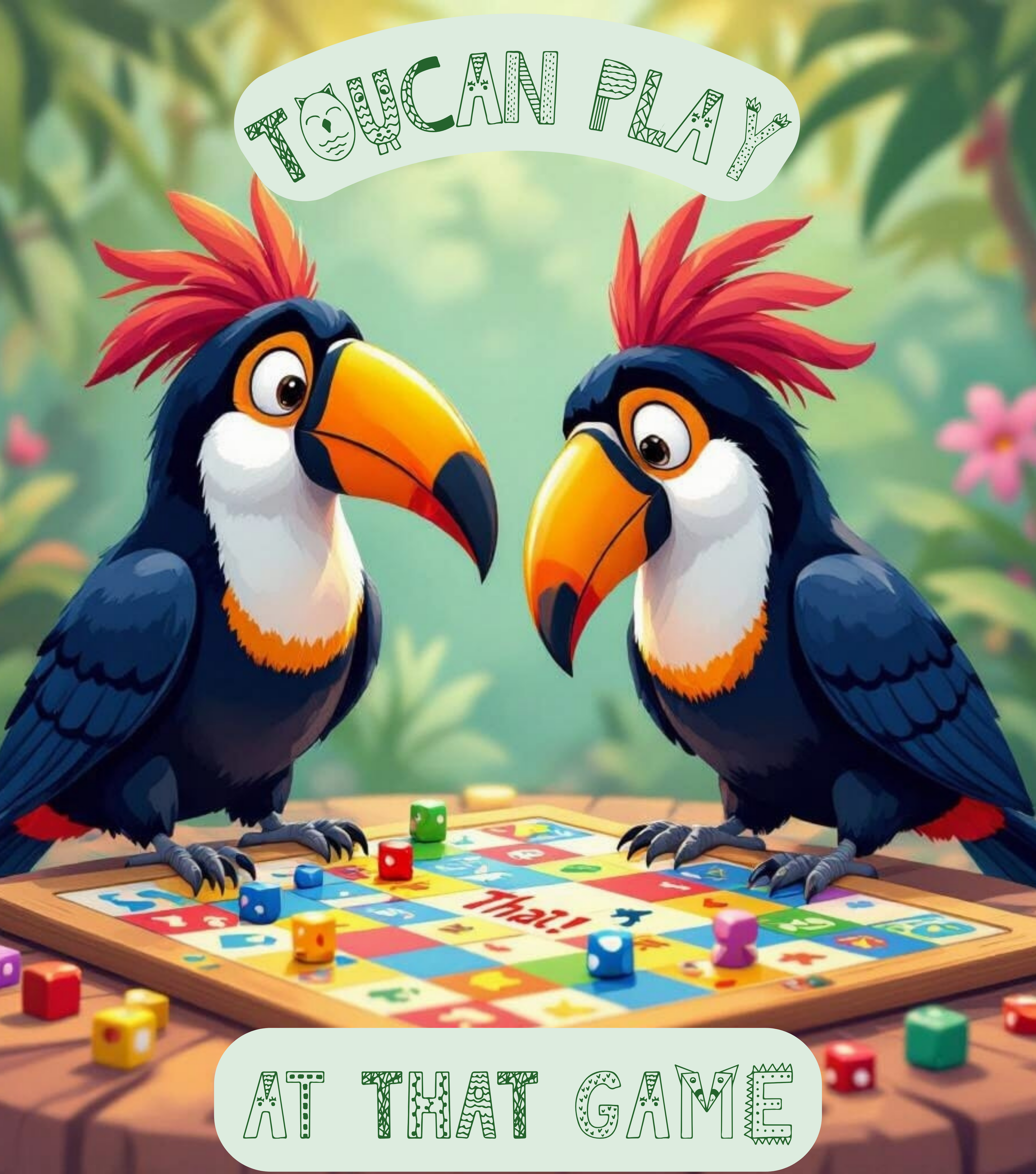 Toucan Play At That Game T-Shirt: Ideal For Exotic Bird-Lovers & Board Game Lovers Alike