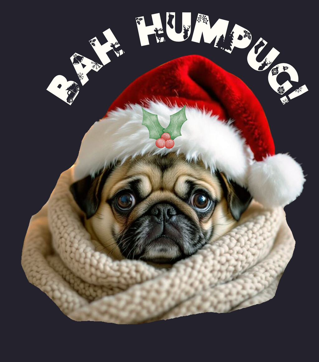 Bah Humpug Christmas T-Shirt: Perfect For Pug-Lovers