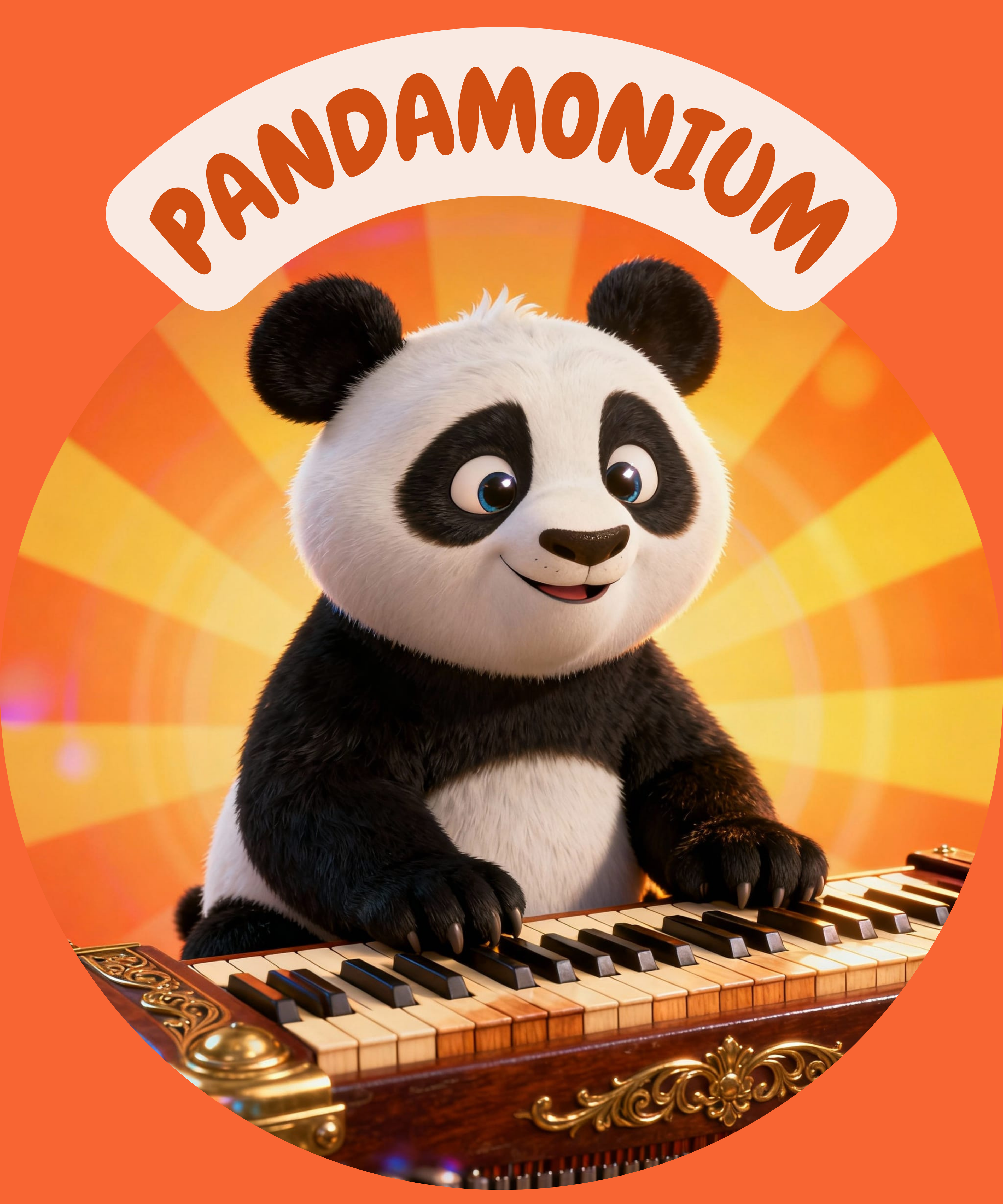 Pandamonium T-Shirt: Cute Cartoon Mascot