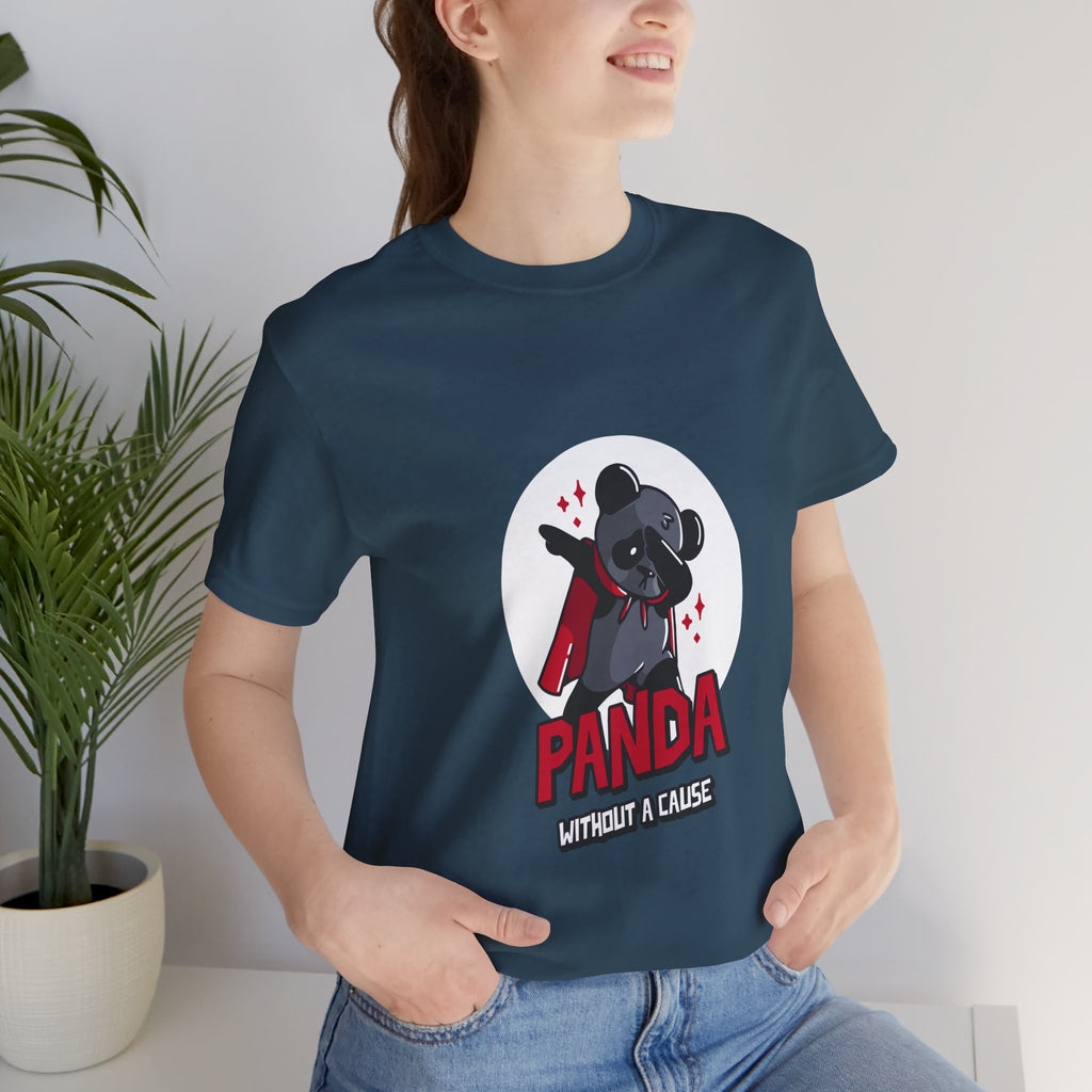 Panda Without a Cause T-Shirt: Quirky Cartoon Panda Mascot