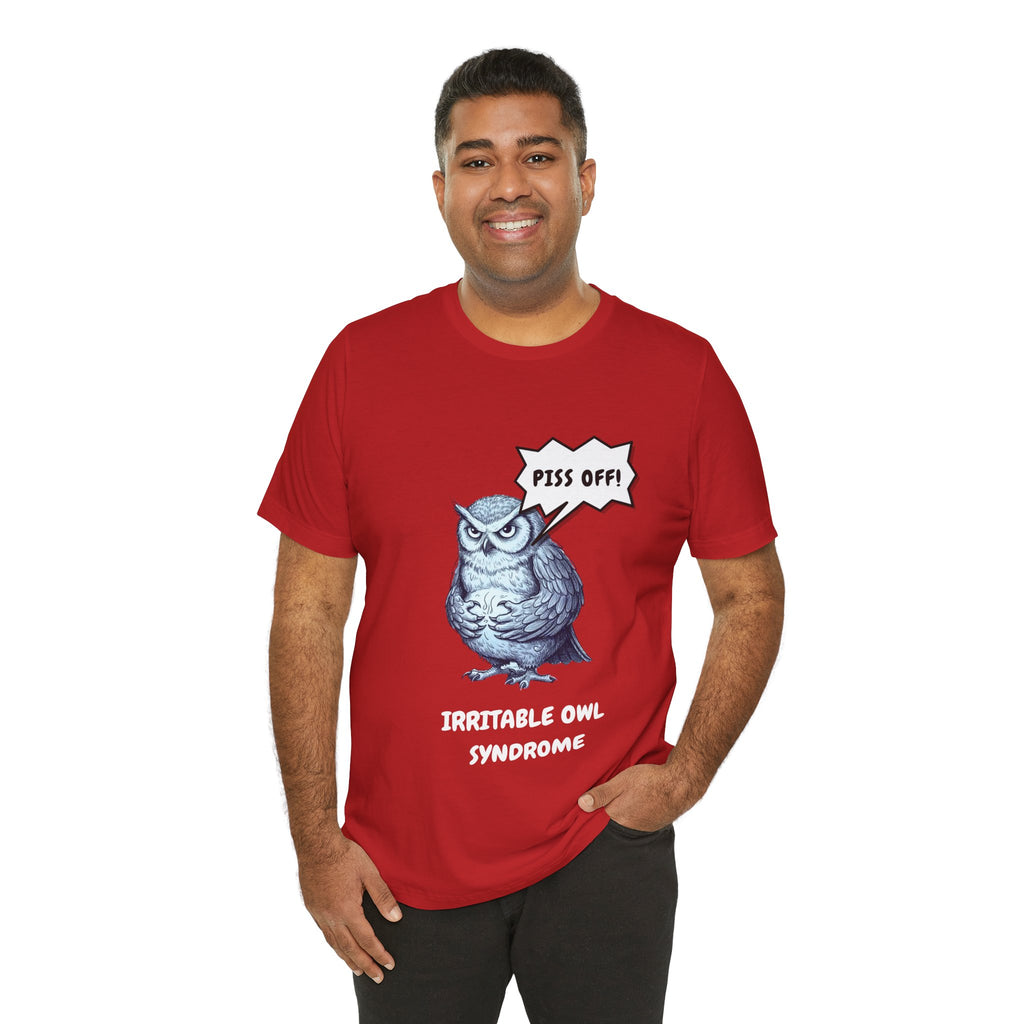 Irritable Owl Syndrome Funny Pun T-Shirt - Owl Lovers Tee