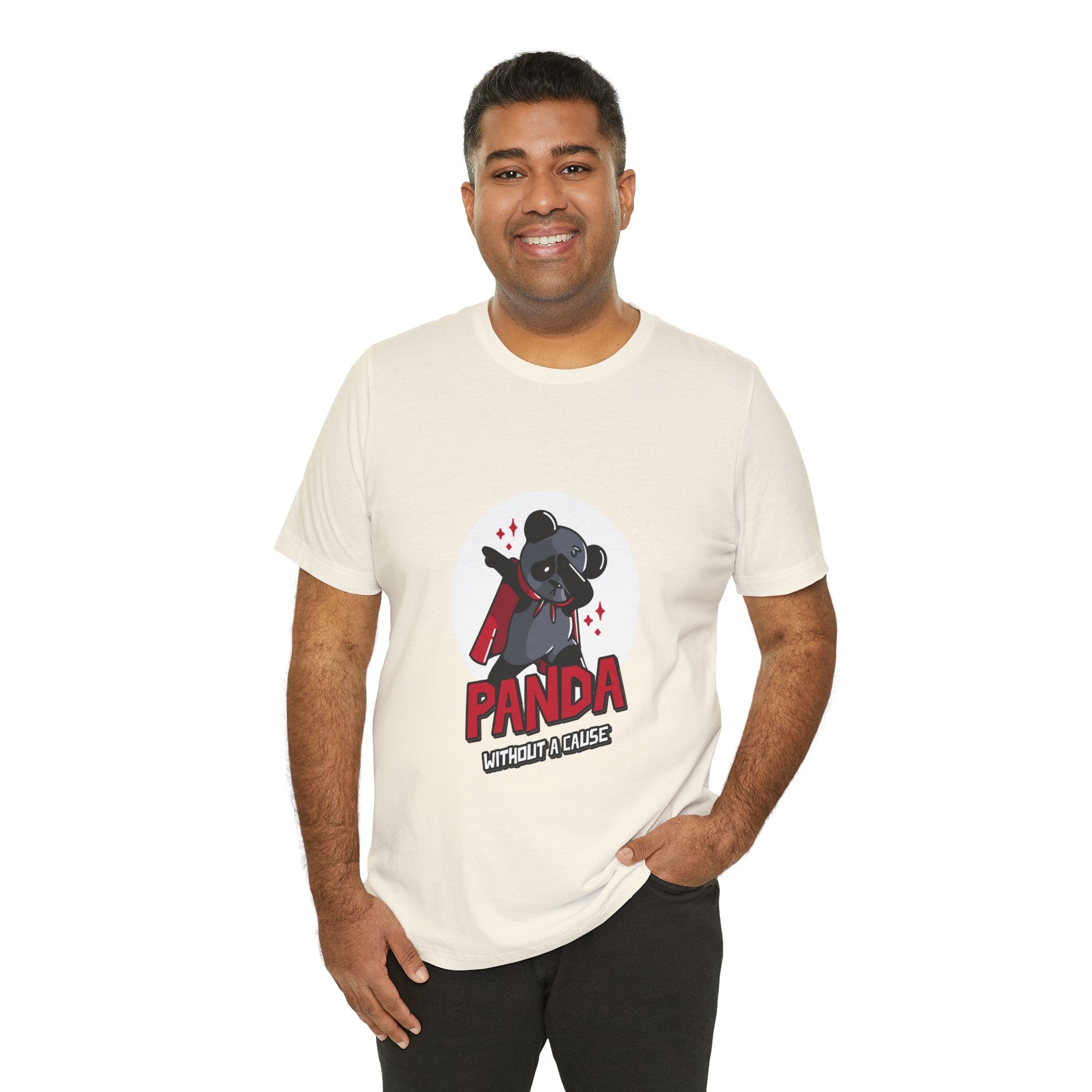 Panda Without a Cause T-Shirt: Quirky Cartoon Panda Mascot
