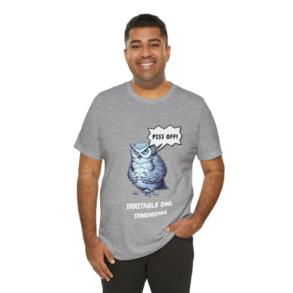 Irritable Owl Syndrome Funny Pun T-Shirt - Owl Lovers Tee