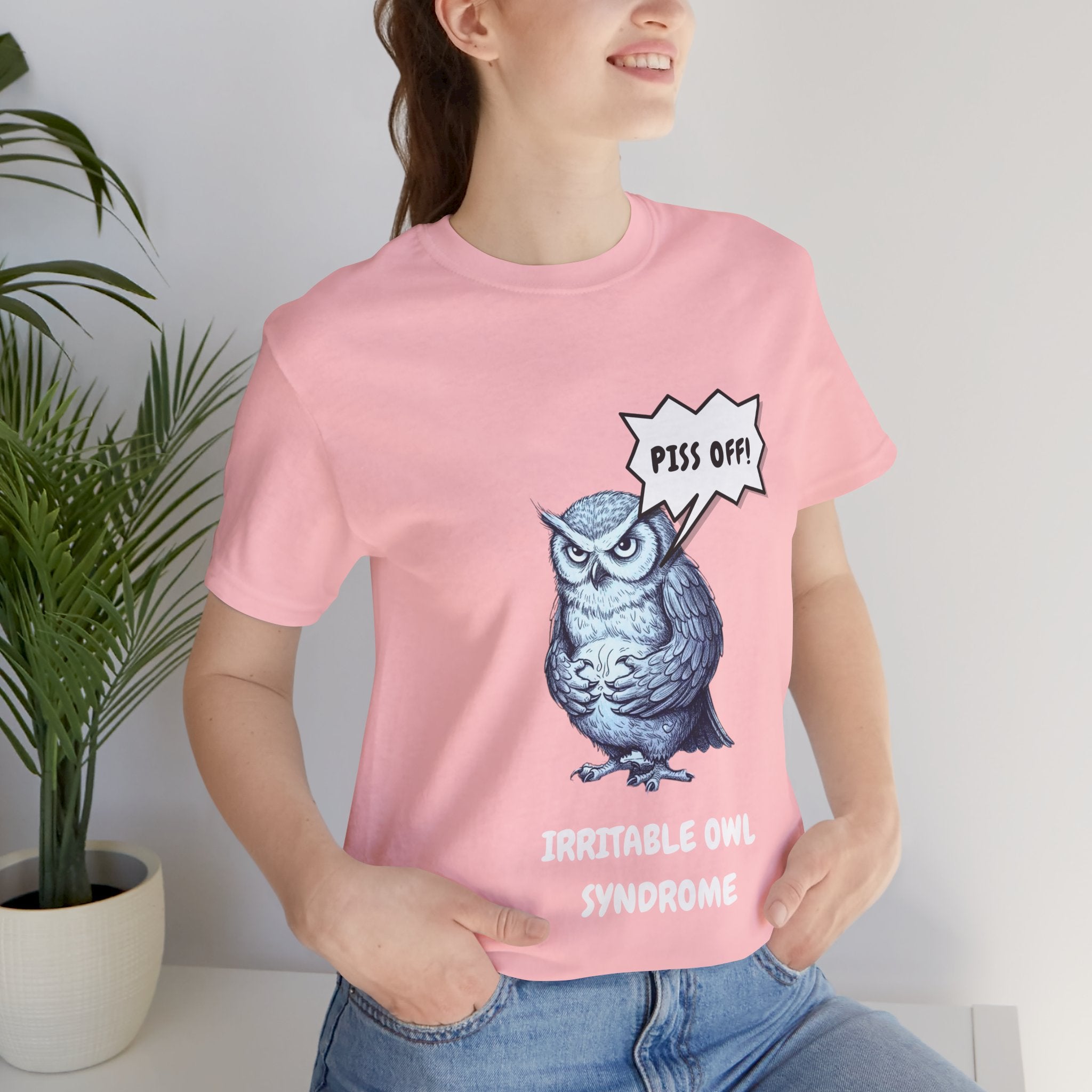 Irritable Owl Syndrome Funny Pun T-Shirt - Owl Lovers Tee
