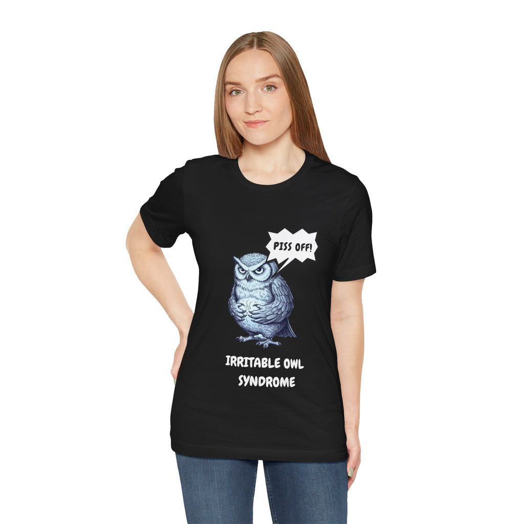 Irritable Owl Syndrome Funny Pun T-Shirt - Owl Lovers Tee