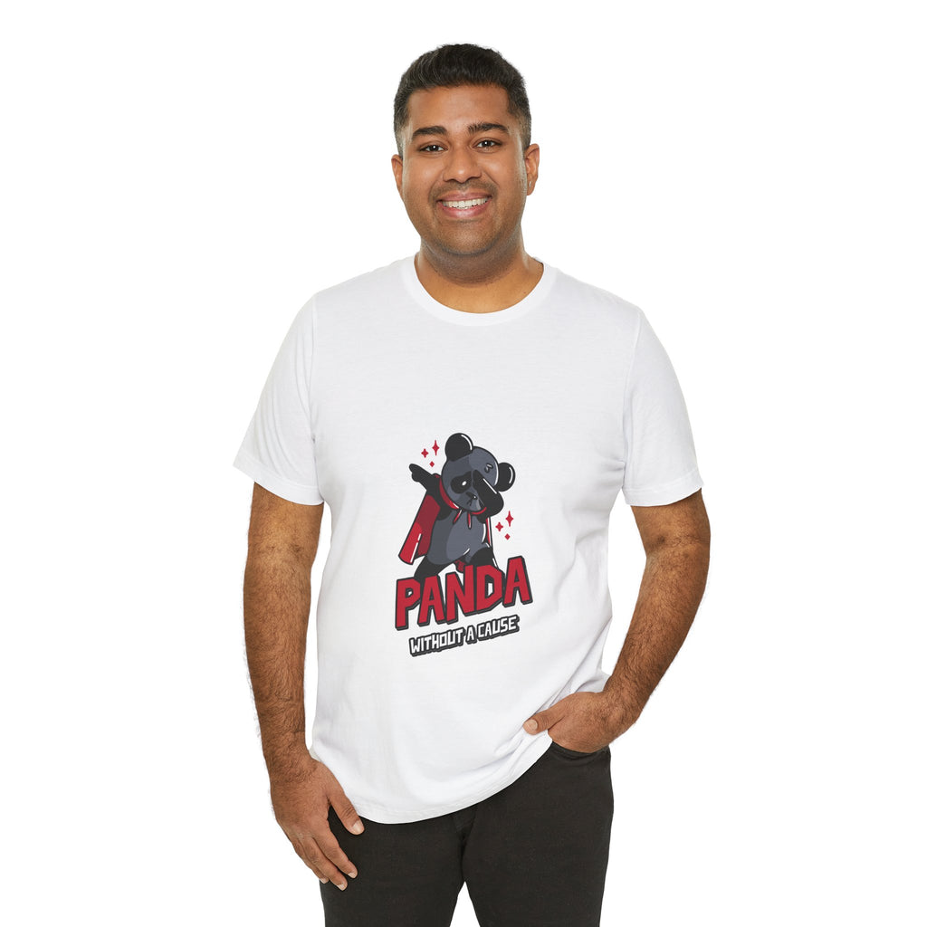 Panda Without a Cause T-Shirt: Quirky Cartoon Panda Mascot