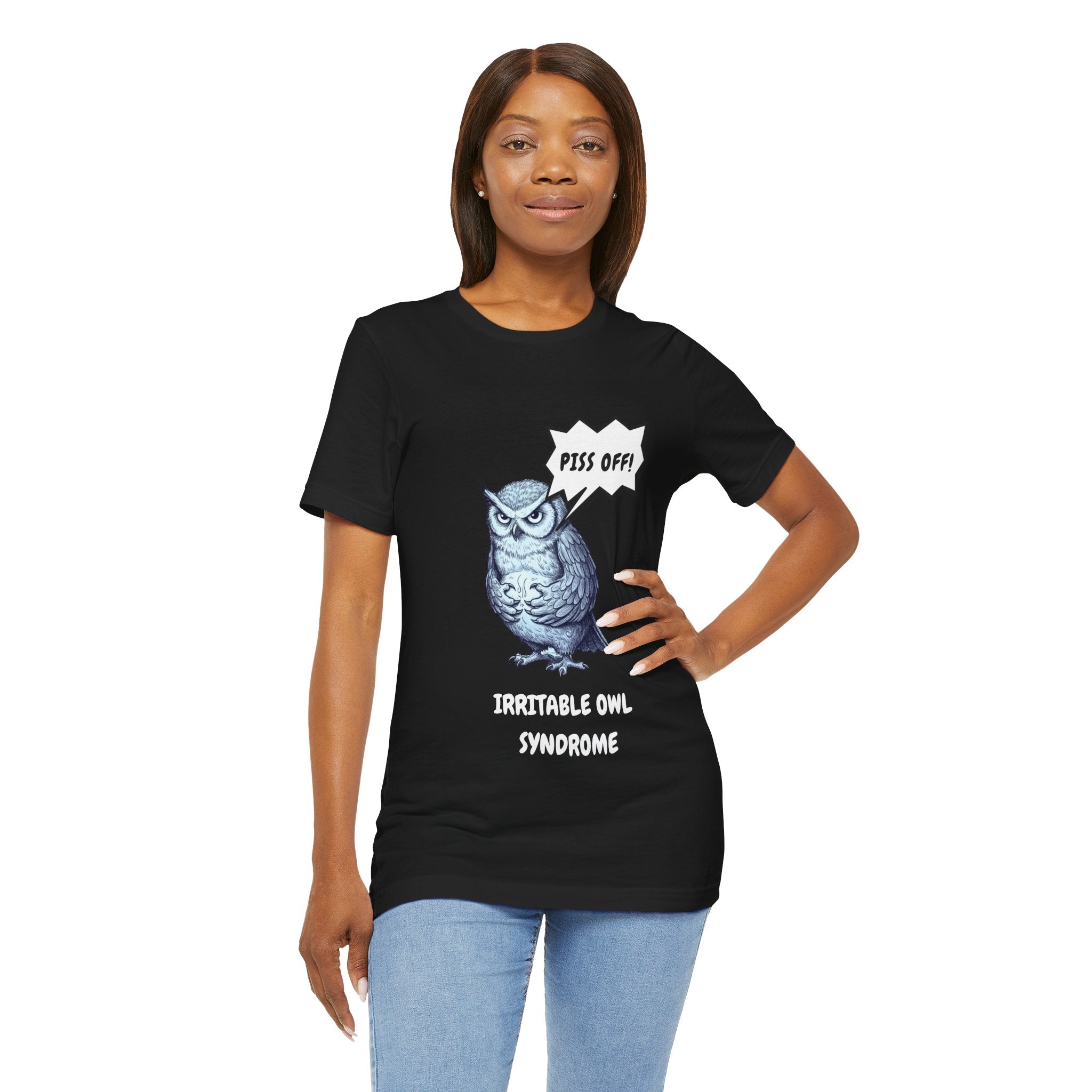 Irritable Owl Syndrome Funny Pun T-Shirt - Owl Lovers Tee
