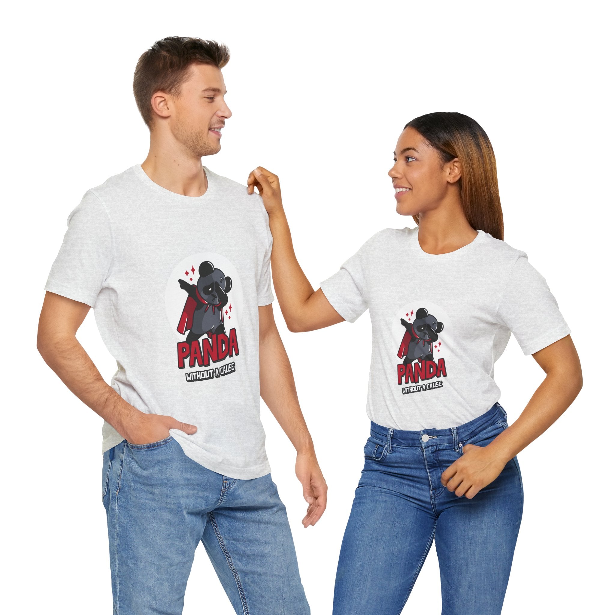 Panda Without a Cause T-Shirt: Quirky Cartoon Panda Mascot
