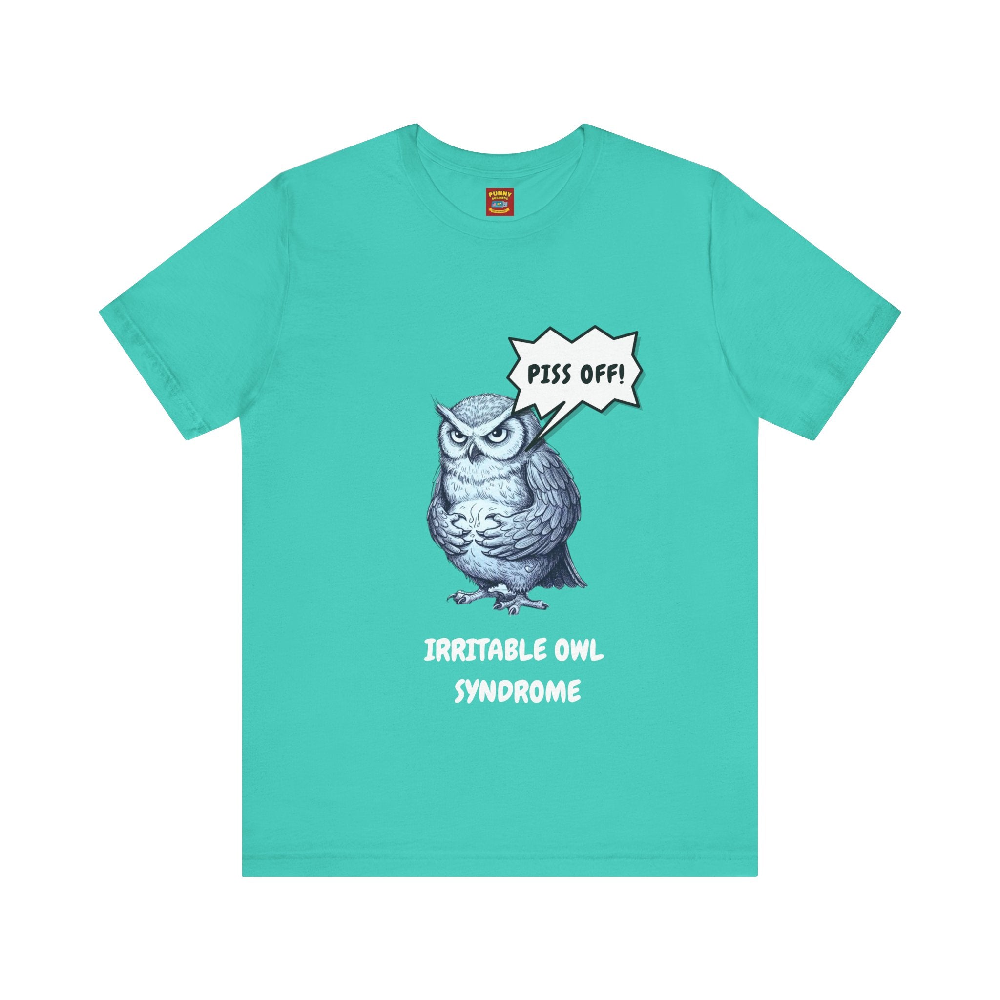 Irritable Owl Syndrome Funny Pun T-Shirt - Owl Lovers Tee